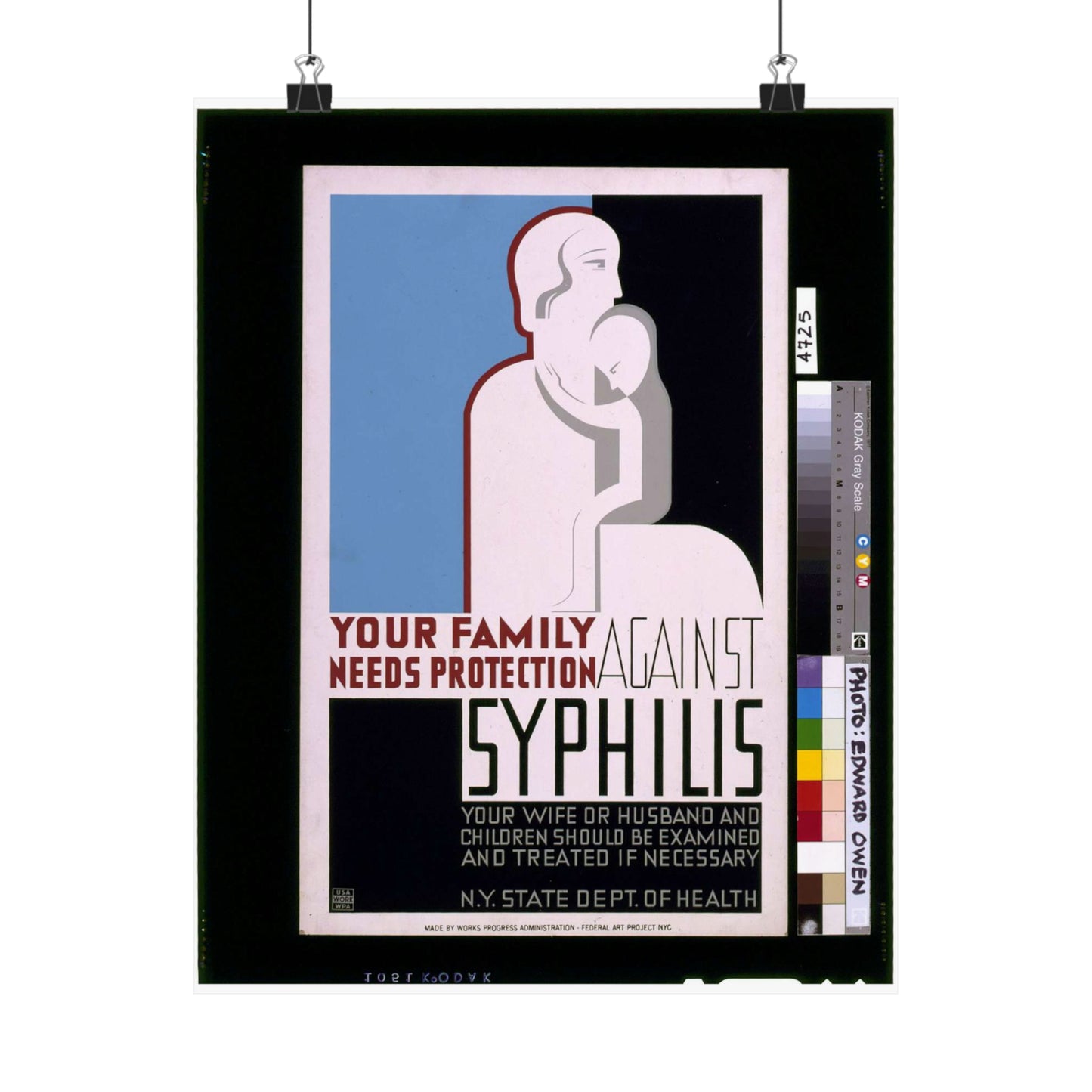 Your family needs protection against syphilis Your wife or husband and children should be examined and treated if necessary. High Quality Matte Wall Art Poster for Home, Office, Classroom