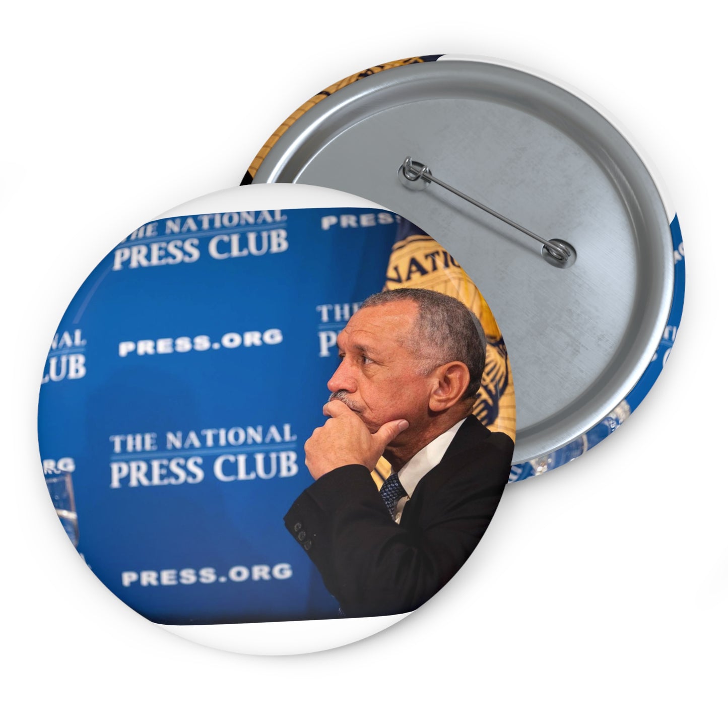 Commercial Human Spaceflight Press Conference Pin Buttons with Crisp Design