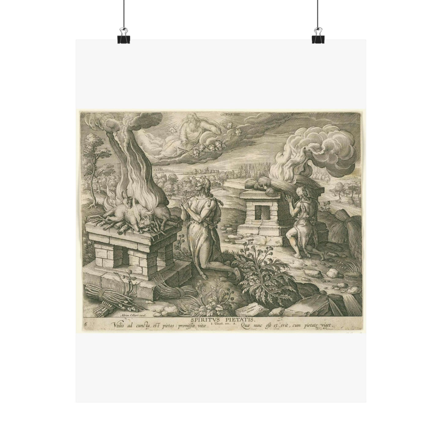 Offer van Abel: de gave van godsdienstigheid High Quality Matte Wall Art Poster for Home, Office, Classroom