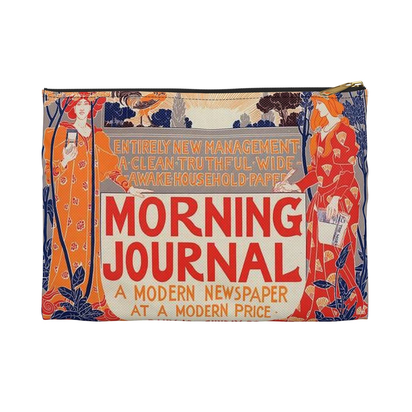 Louis Rhead - Affiche américaine pour le "Morning Journal". Large Organizer Pouch with Black Zipper