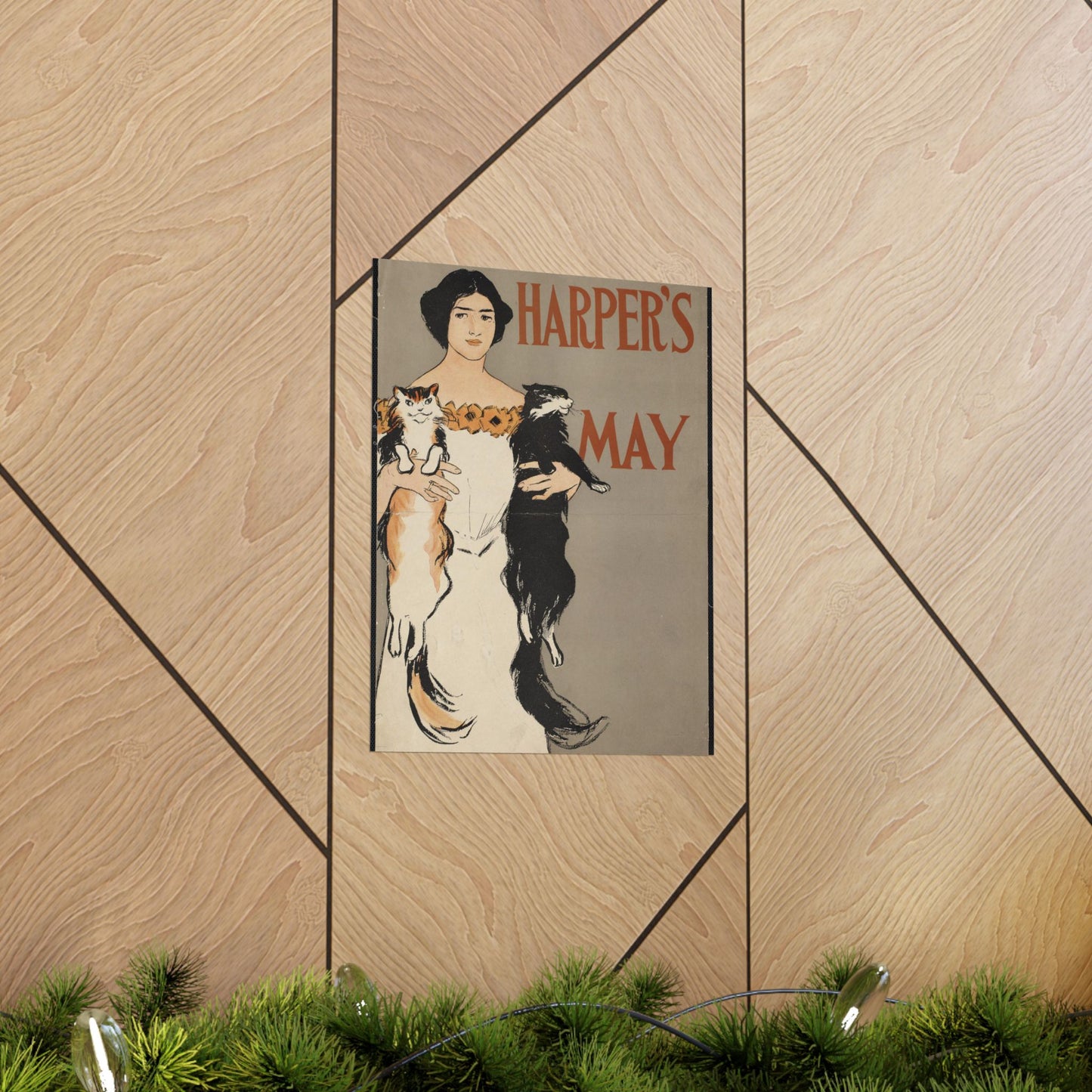 Edward Penfield - Harper's May, Art Nouveau Poster High Quality Matte Wall Art Poster for Home, Office, Classroom