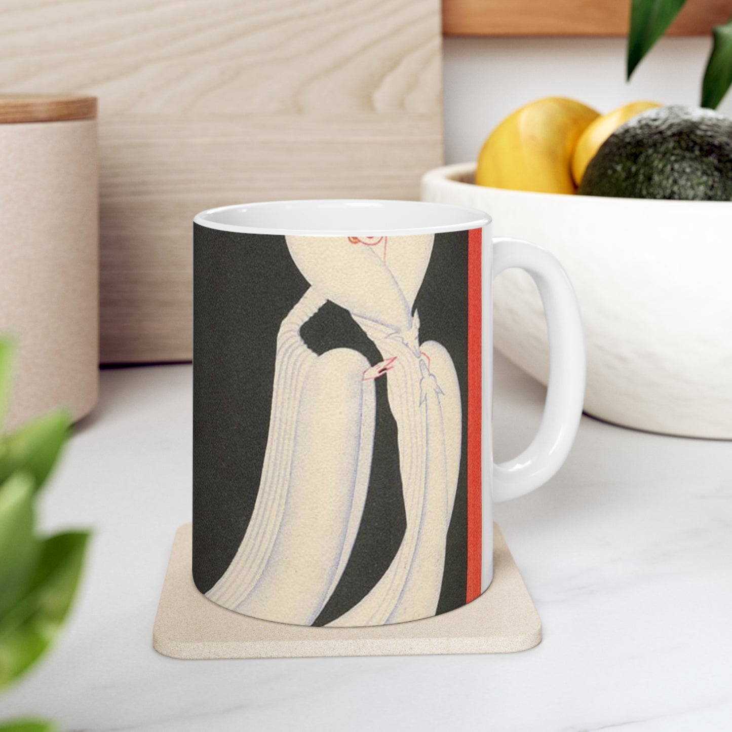 Fourrures André Brunswick - Public domain portrait painting Beautiful Novelty Ceramic Coffee Mug 11oz