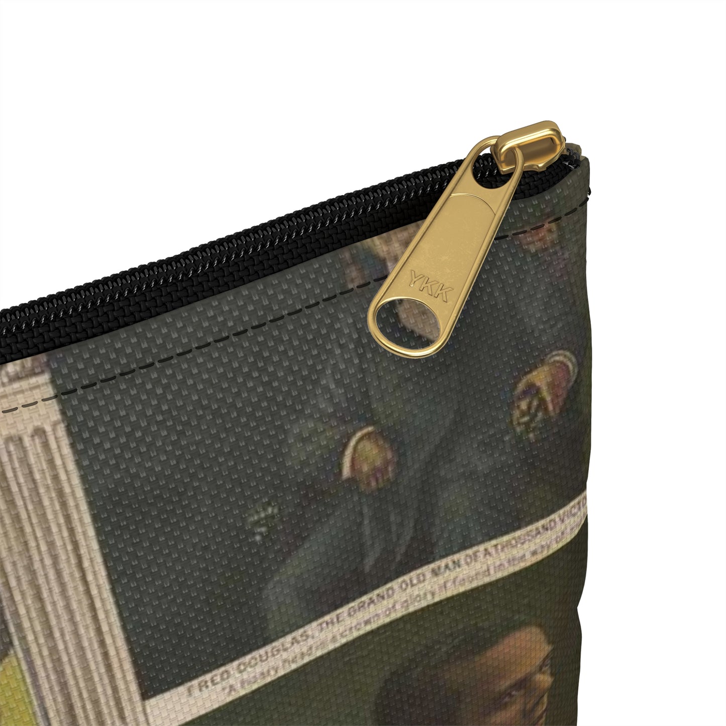 Afro-American Monument - Print, Library of Congress collection Large Organizer Pouch with Black Zipper