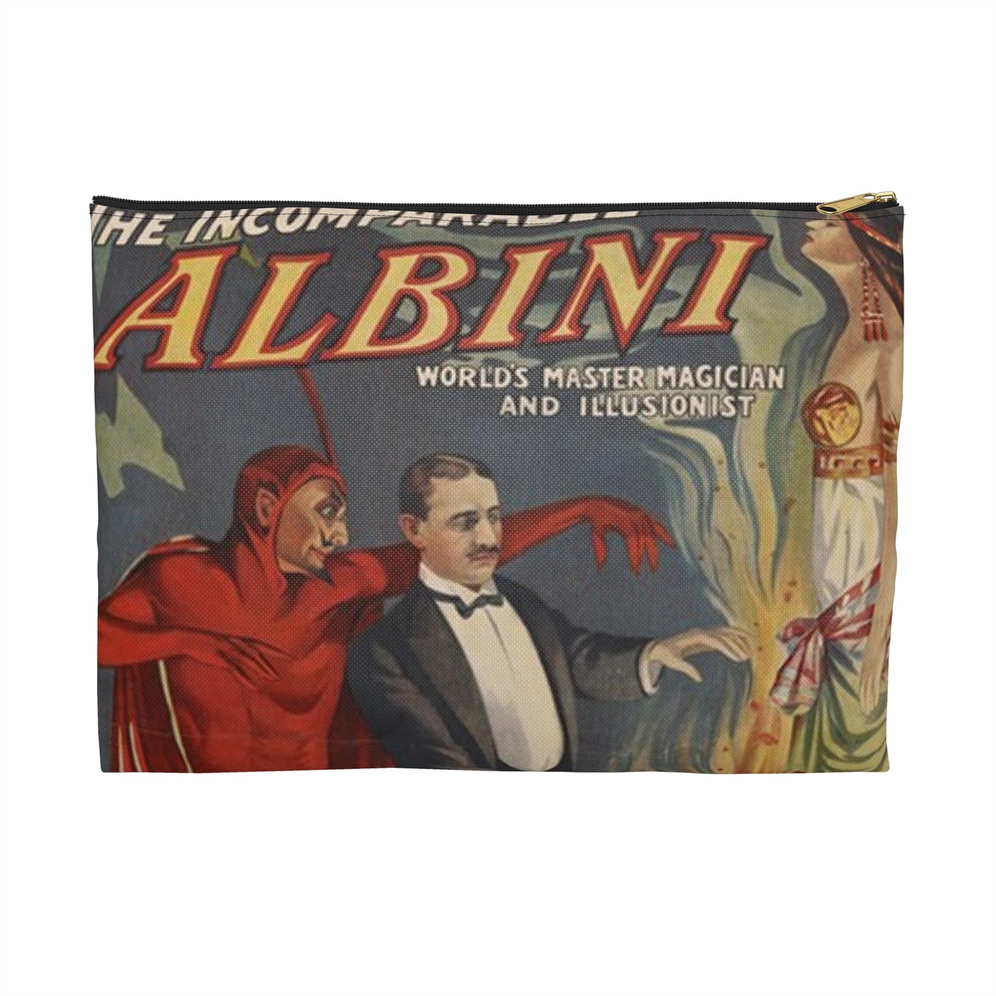 TheIncomperable Albini Theatrical Poster Large Organizer Pouch with Black Zipper