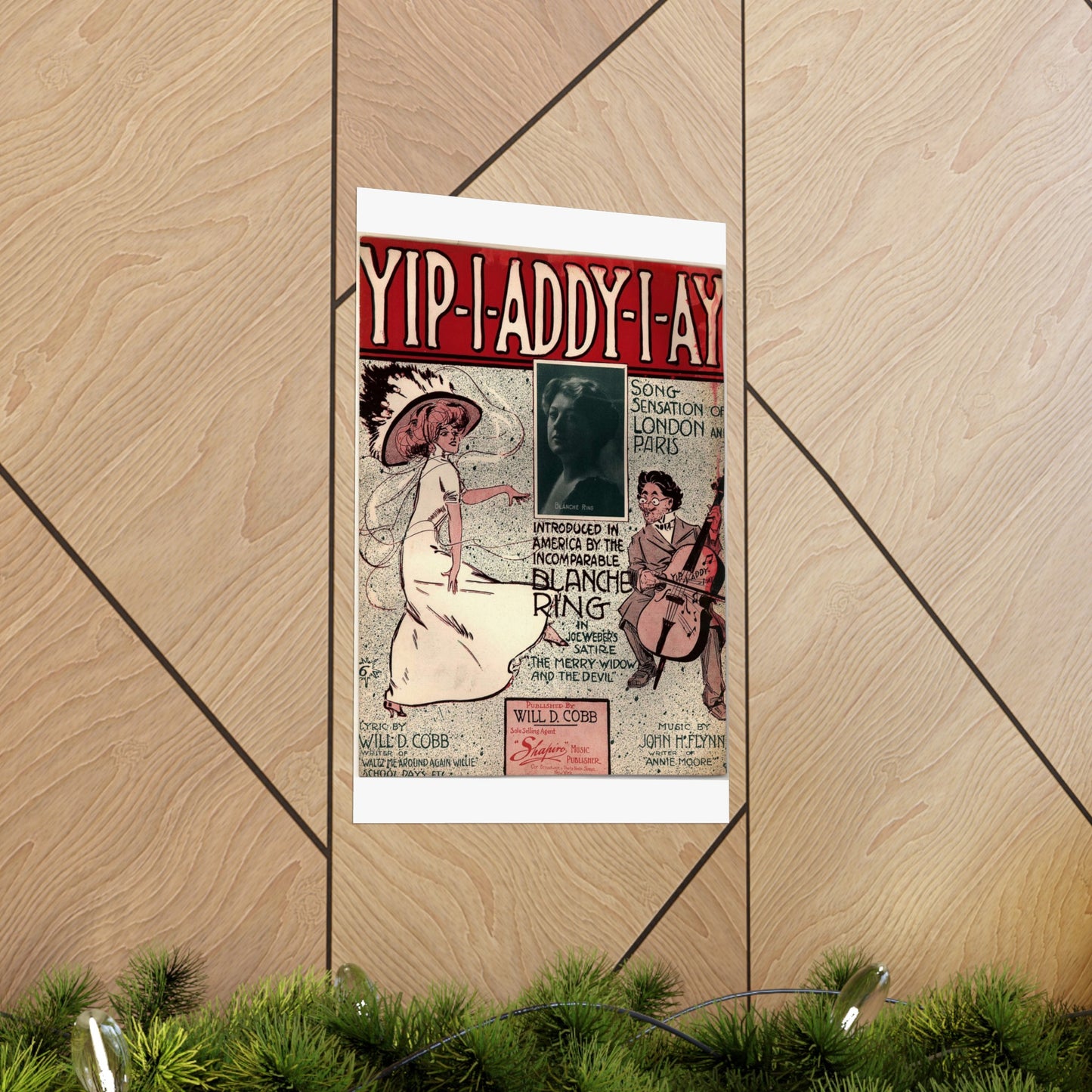 Yip I addy I ay! - Public domain American sheet music High Quality Matte Wall Art Poster for Home, Office, Classroom