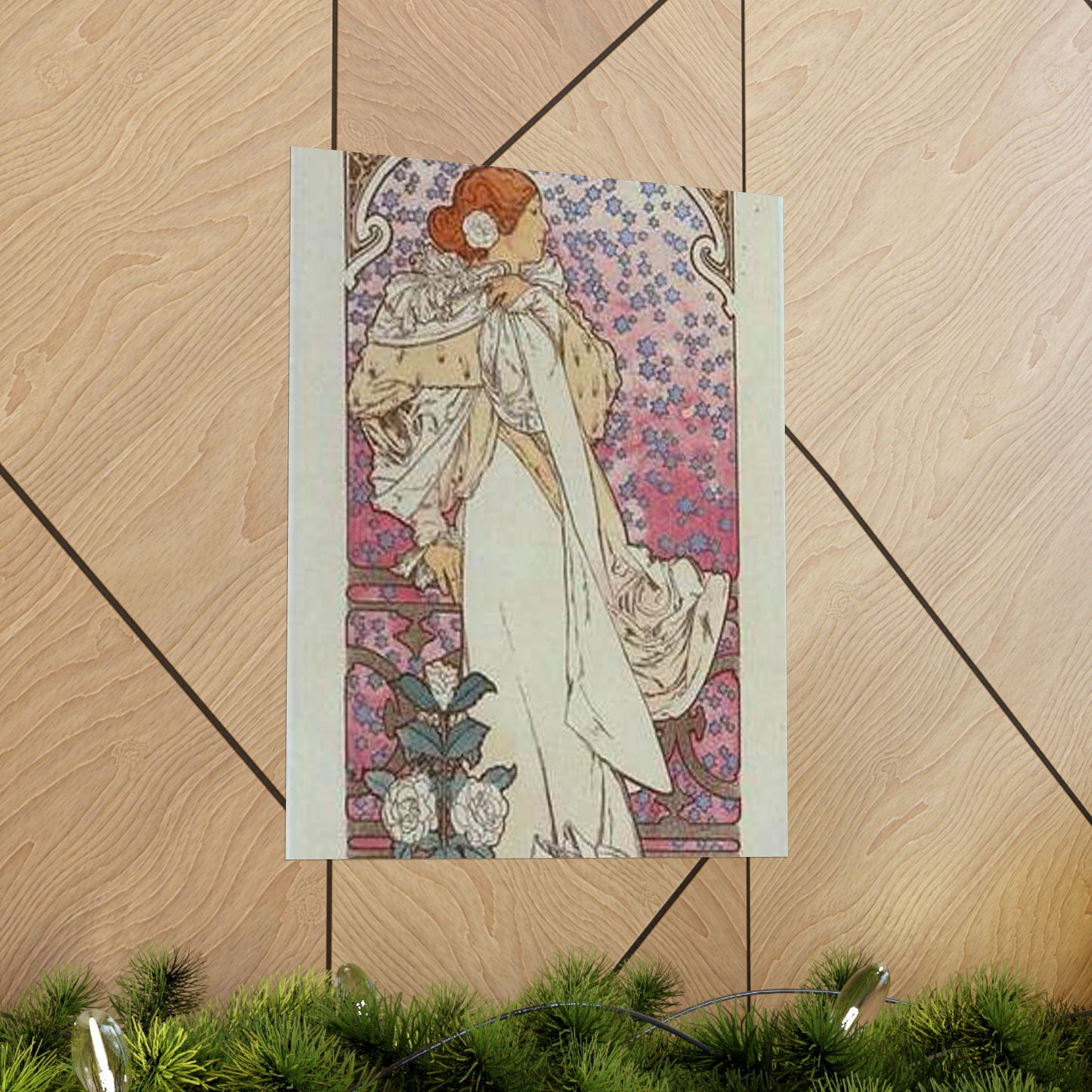 Affiche pour le Théâtre de la Renaissance, "la Dame aux Camélias". High Quality Matte Wall Art Poster for Home, Office, Classroom