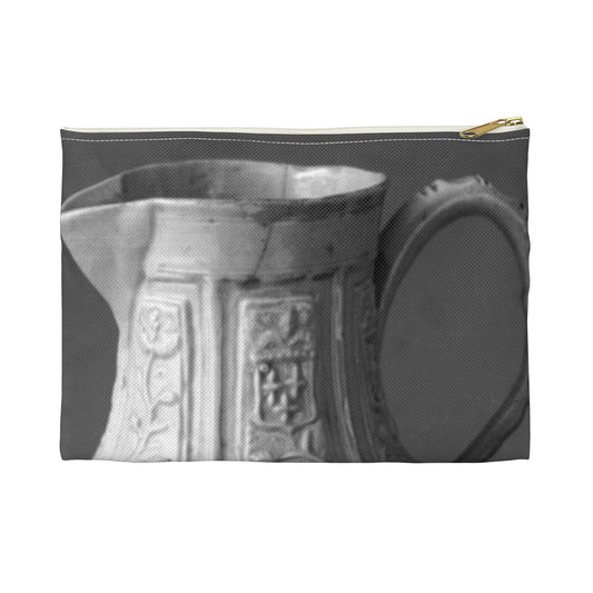 Hot milk jug - Public domain dedication museum photo Large Organizer Pouch with Black Zipper