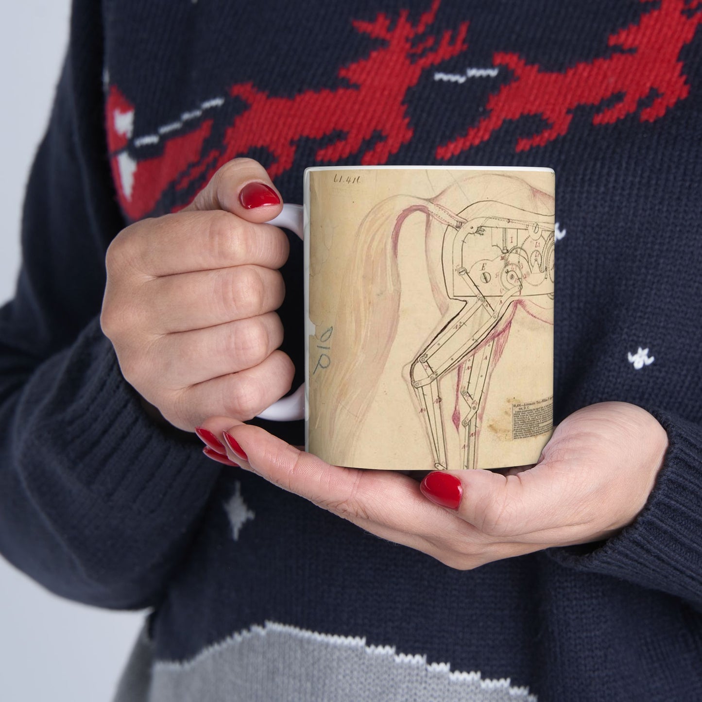 Patent drawing - Drawing of Toy Horse Public domain  image Beautiful Novelty Ceramic Coffee Mug 11oz