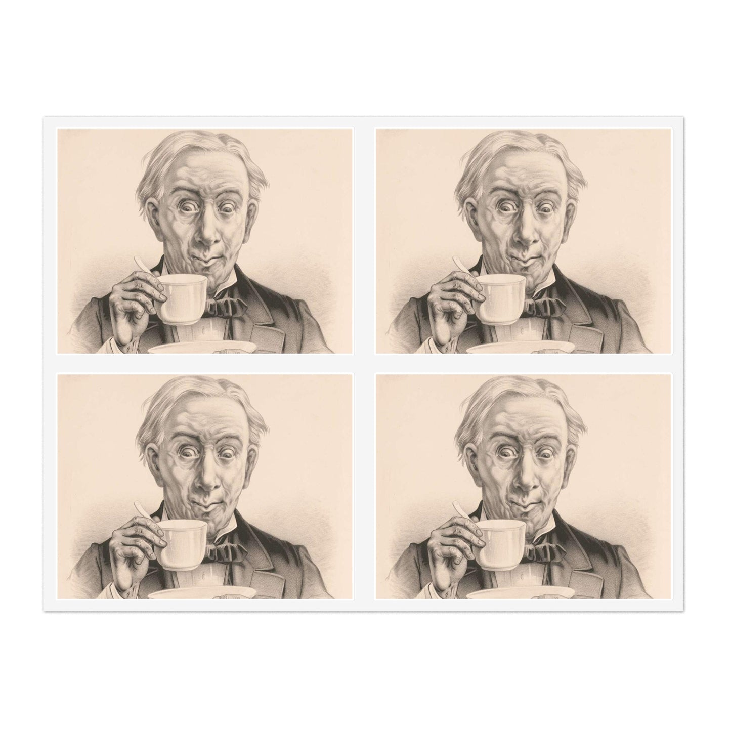 Delicious Coffee! - Print, Library of Congress collection Laminated UV Protective Vinyl Stickers