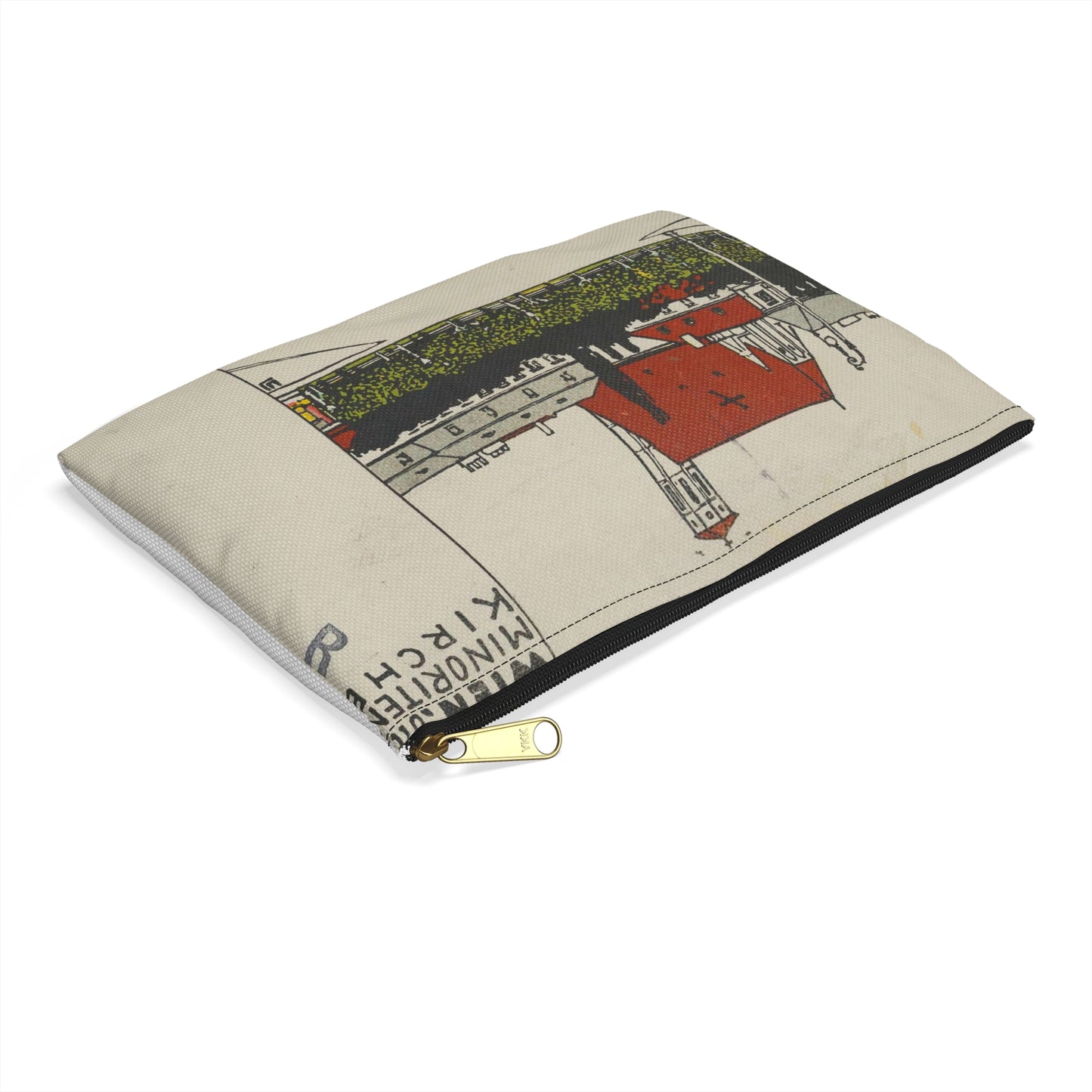 Vienna- Minorite Church (Wien- Die Minoriten Kirche) MET DP844339 Large Organizer Pouch with Black Zipper