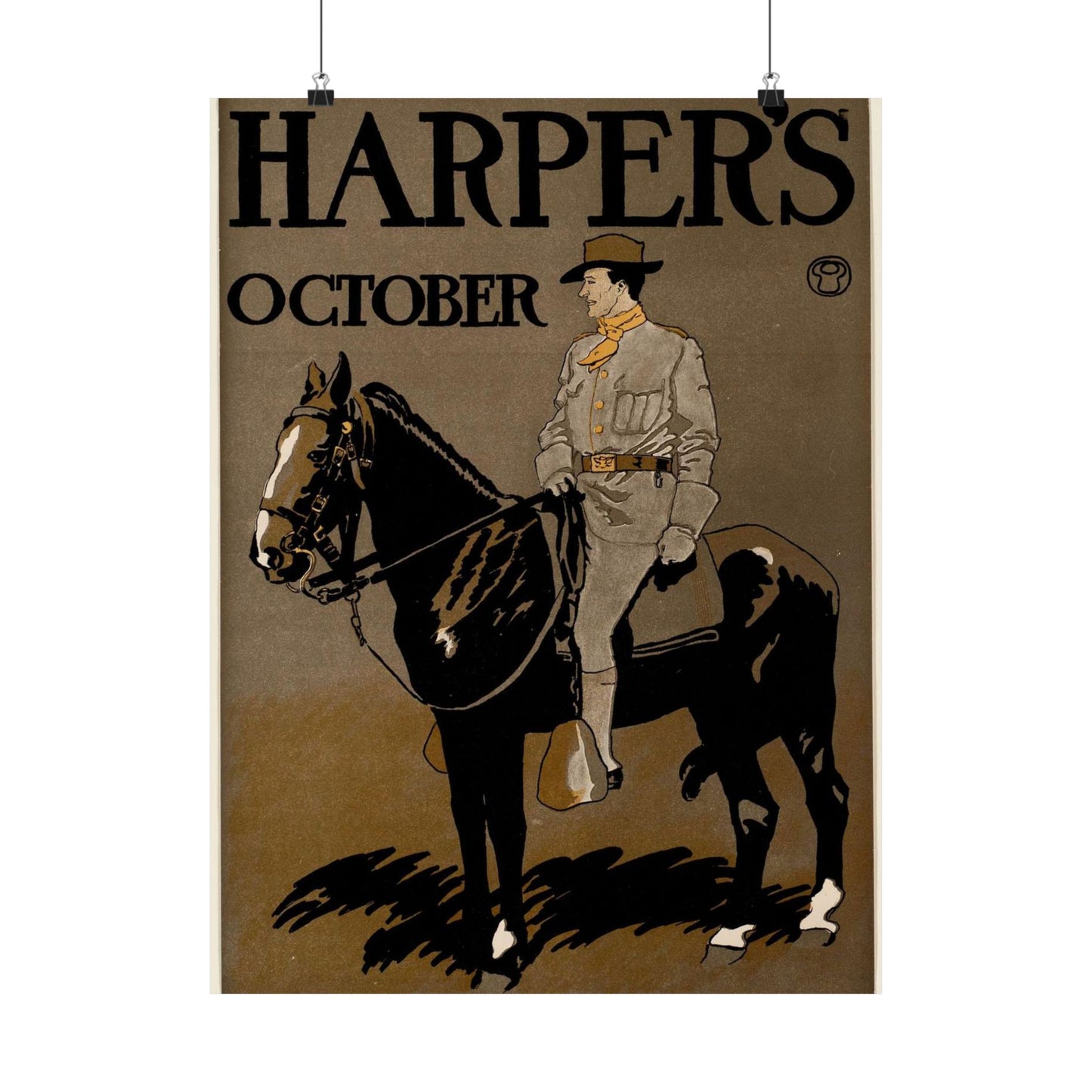 Edward Penfield - Edward Penfield, Harper's October High Quality Matte Wall Art Poster for Home, Office, Classroom