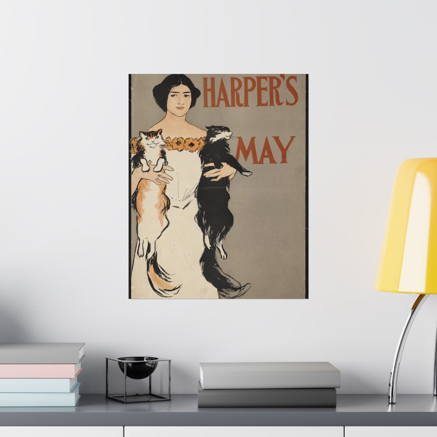 Edward Penfield - Harper's May, Art Nouveau Poster High Quality Matte Wall Art Poster for Home, Office, Classroom