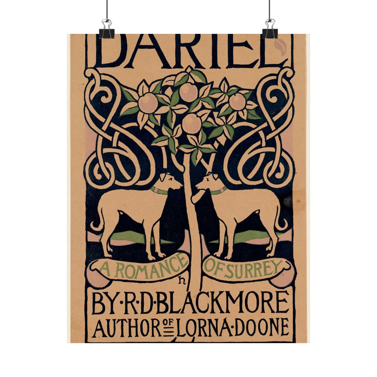 Dariel, a romance of Surrey, by R. D. Blackmore High Quality Matte Wall Art Poster for Home, Office, Classroom