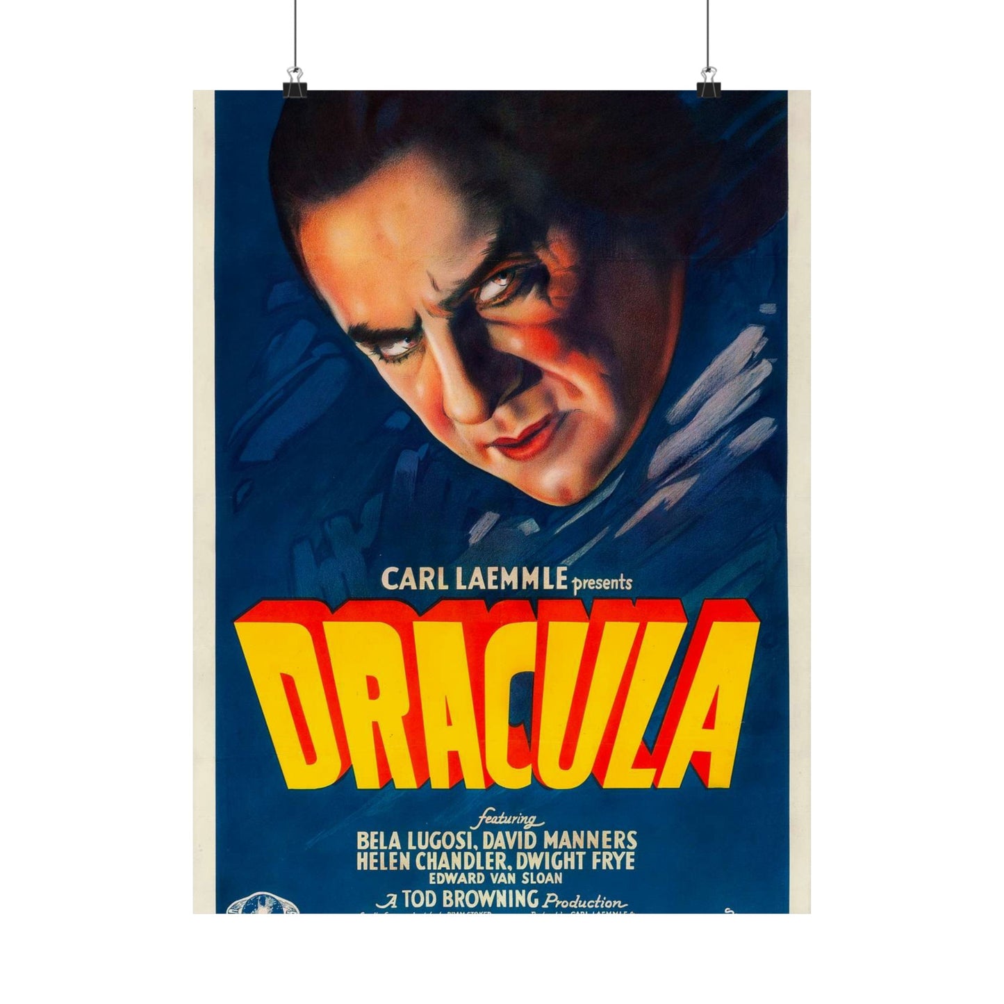 Dracula (1931 film poster - Style A) High Quality Matte Wall Art Poster for Home, Office, Classroom