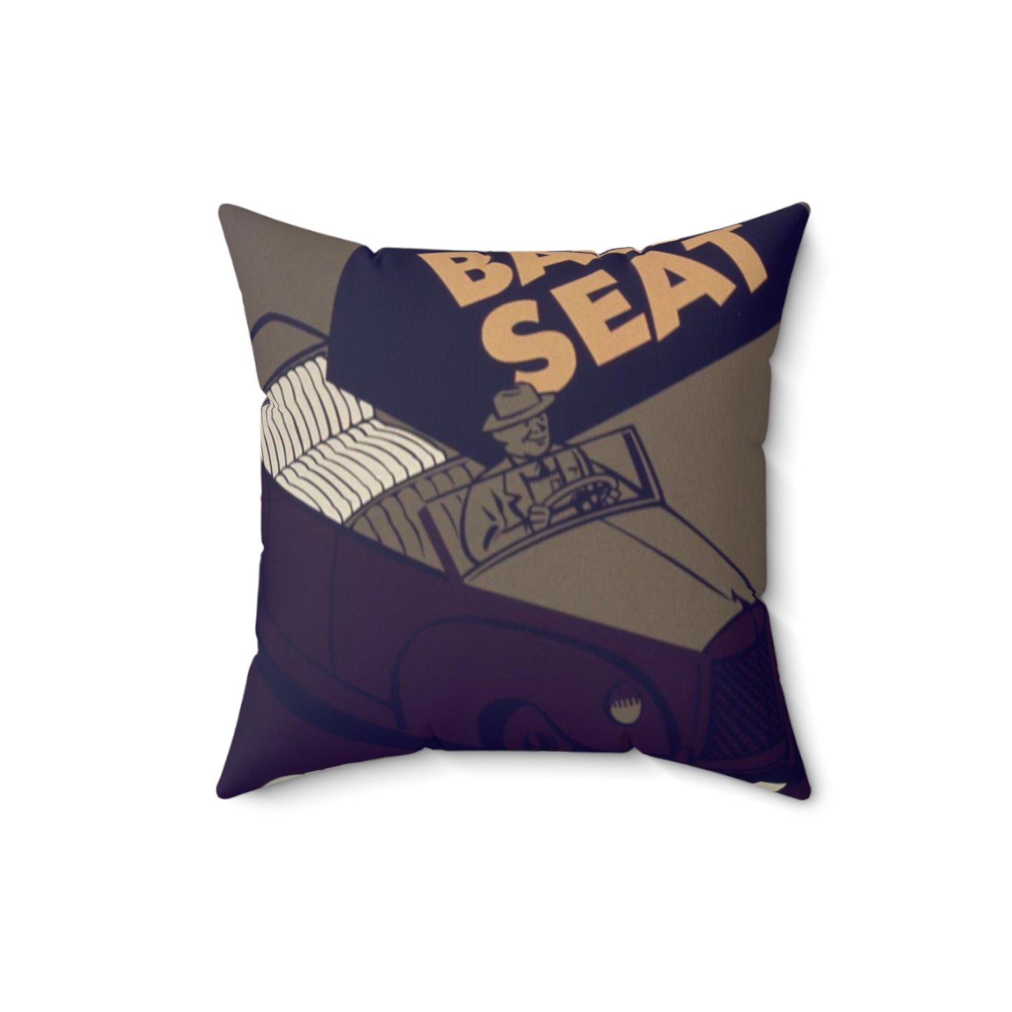 Flip Up That Backseat Share The Ride^ - NARA - 533928 Decorative Accent Square Pillow