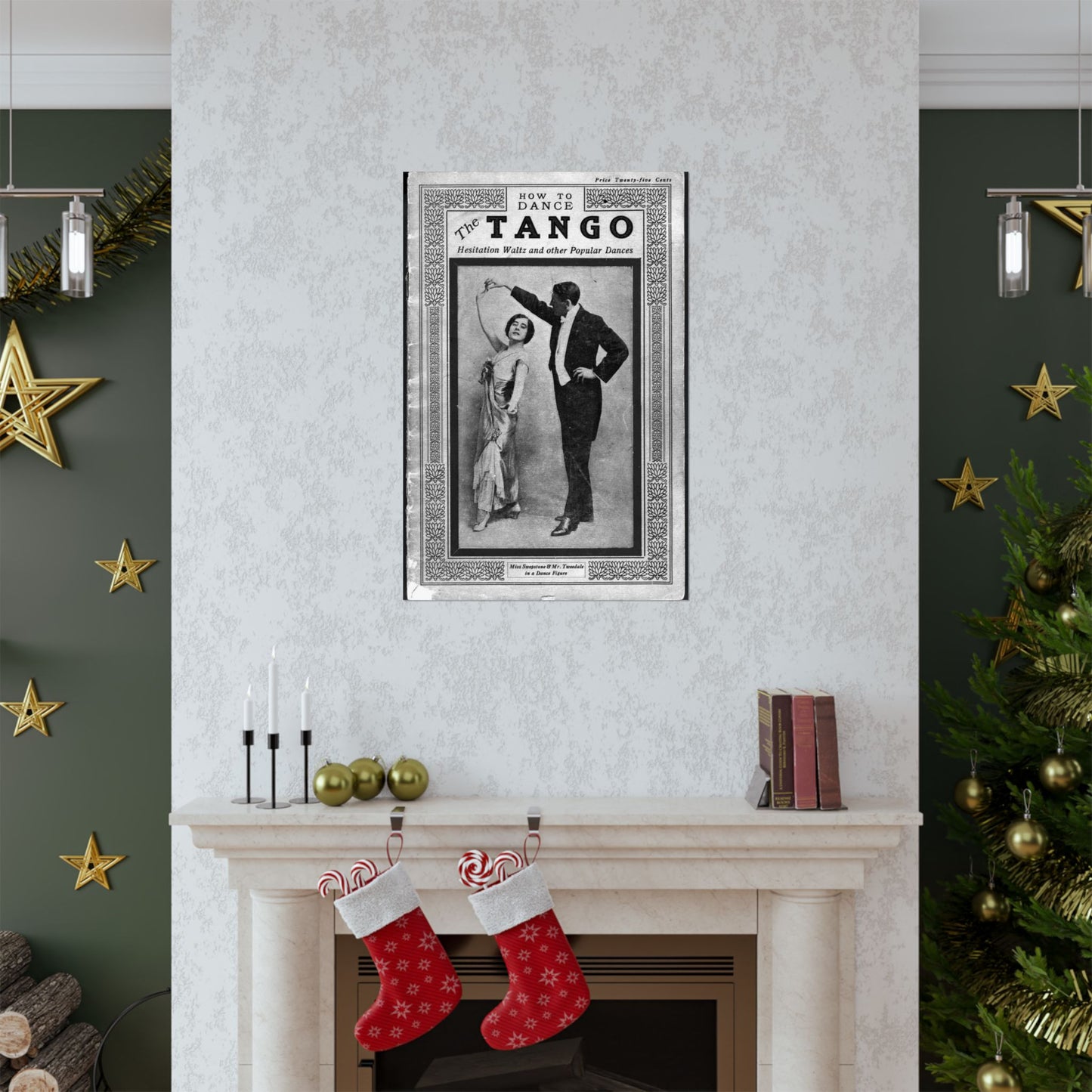 The tango as standardized and taught by the representative dancing masters of the North American continent; tango two-step, hesitation waltz, Boston glide, one-step High Quality Matte Wall Art Poster for Home, Office, Classroom