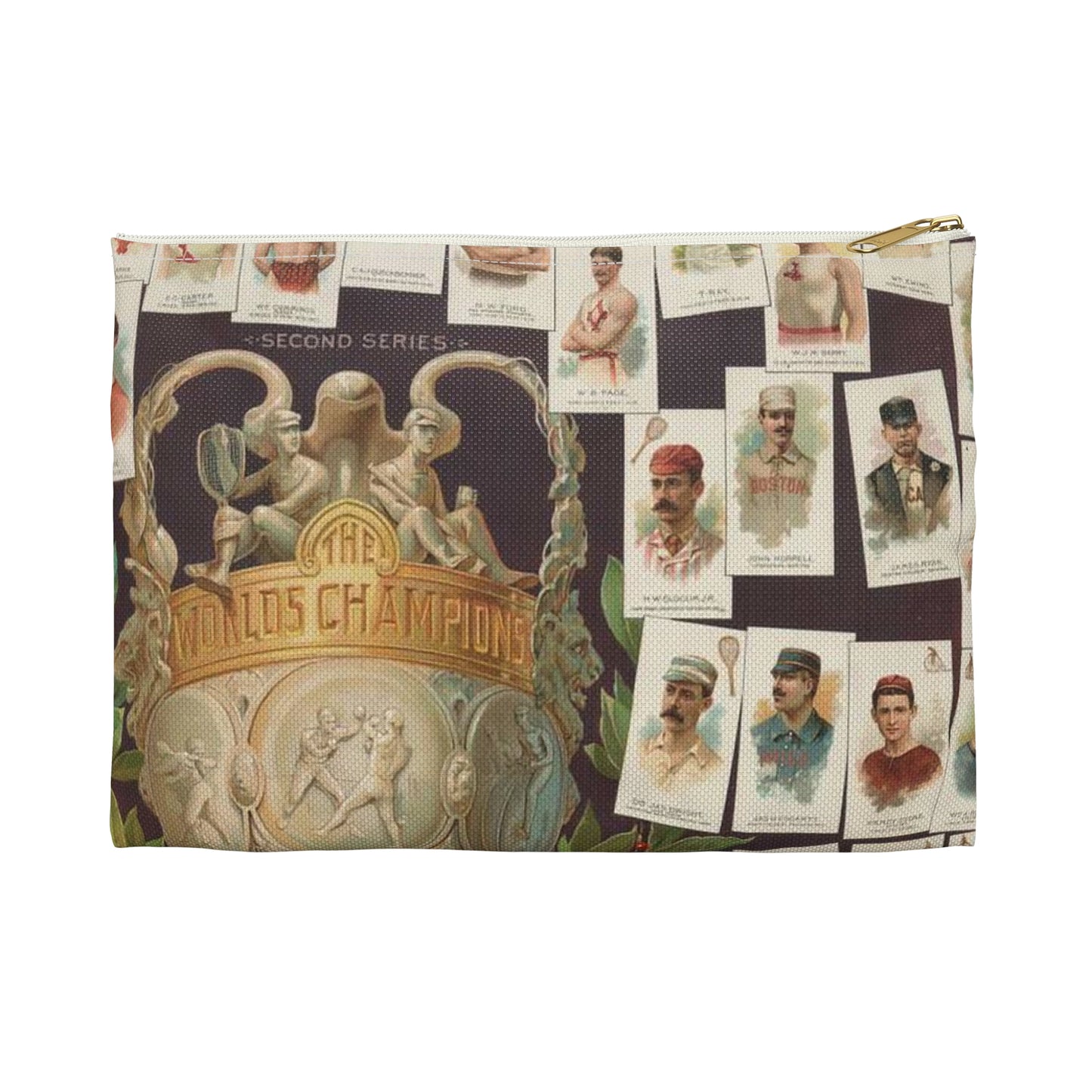 Allen & Ginter. Richmond, Virginia Richmond straight cut no. 1 cigarettes Virginia brights. The worlds champions second series Large Organizer Pouch with Black Zipper