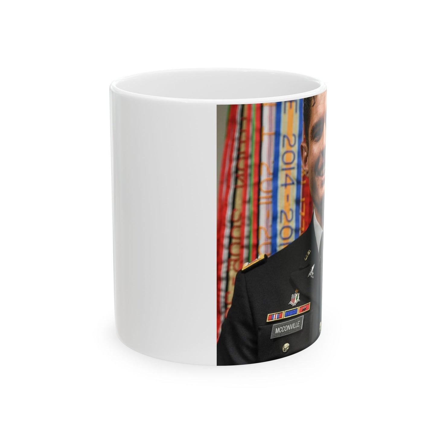 Cpt. Ryan McConville poses for a photo during his promotion Beautiful Novelty Ceramic Coffee Mug 11oz