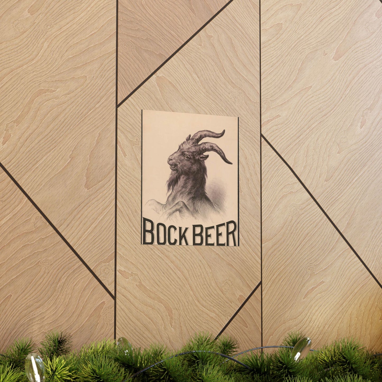 Bock Beer - Print, Library of Congress collection High Quality Matte Wall Art Poster for Home, Office, Classroom