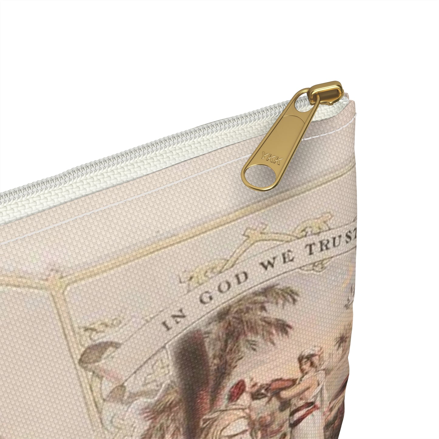 Odd fellowship - Print, Library of Congress collection Large Organizer Pouch with Black Zipper