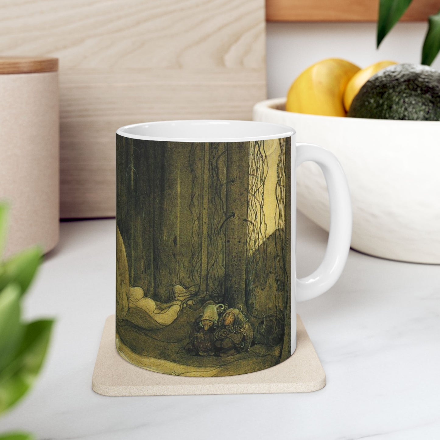 The changeling, John Bauer, 1913 - fairy tale illustration Beautiful Novelty Ceramic Coffee Mug 11oz