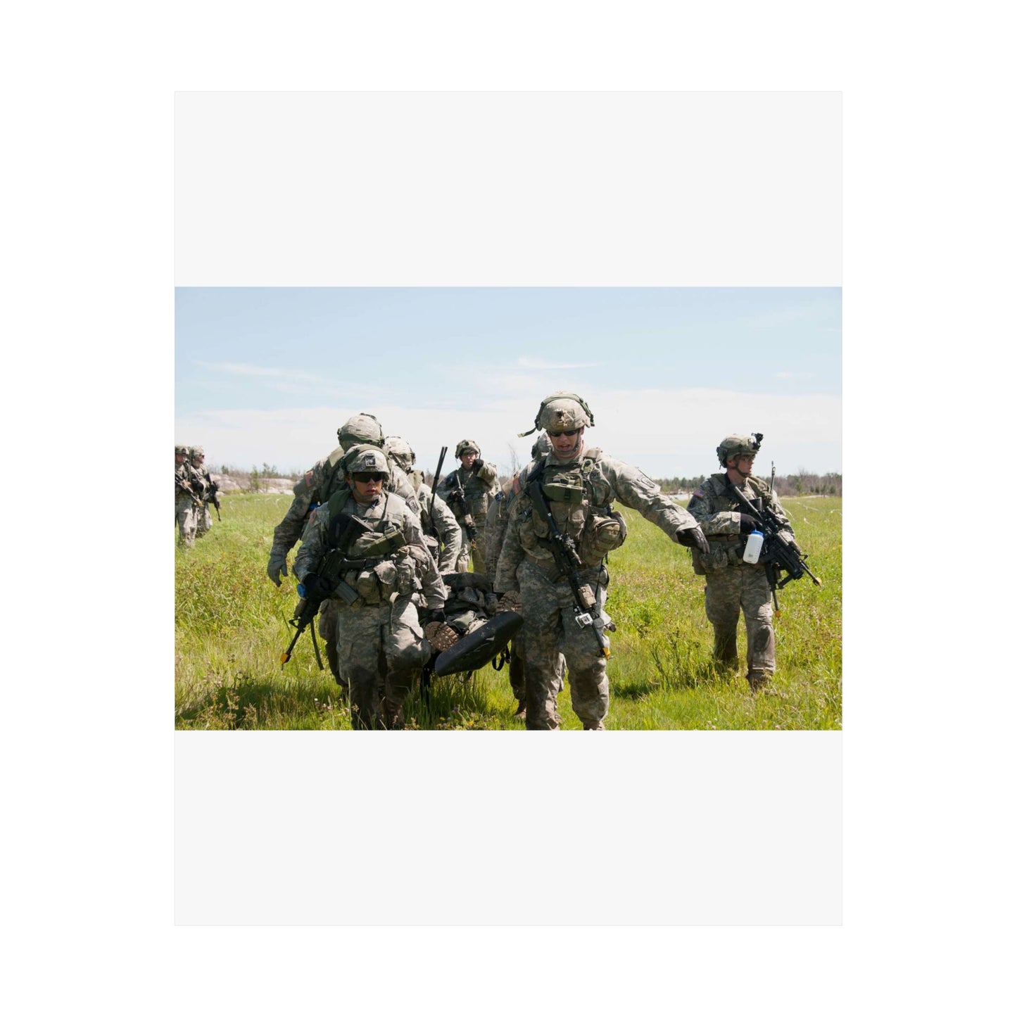 U.S. Army Sgt. Sean Fernandes (right), team leader, High Quality Matte Wall Art Poster for Home, Office, Classroom