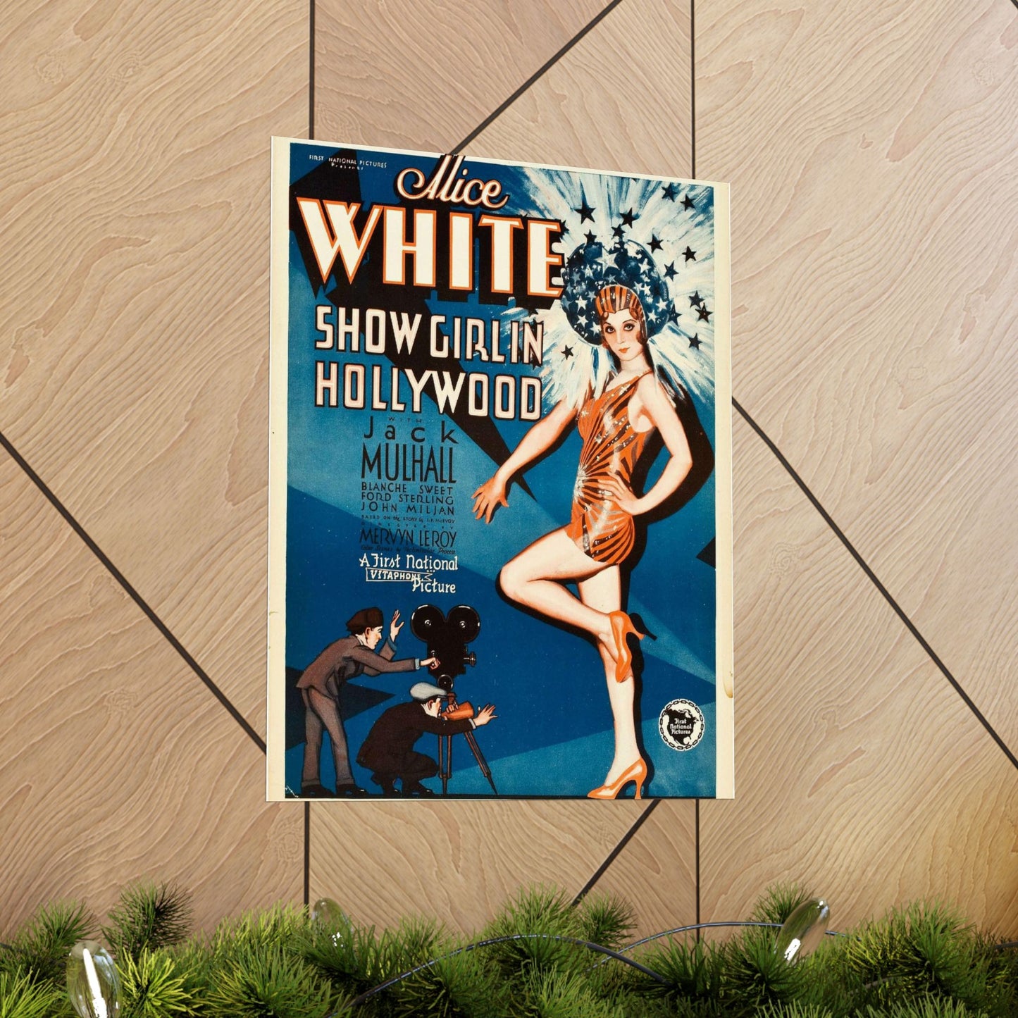 ShowgirlHollywood, Art Deco Poster High Quality Matte Wall Art Poster for Home, Office, Classroom