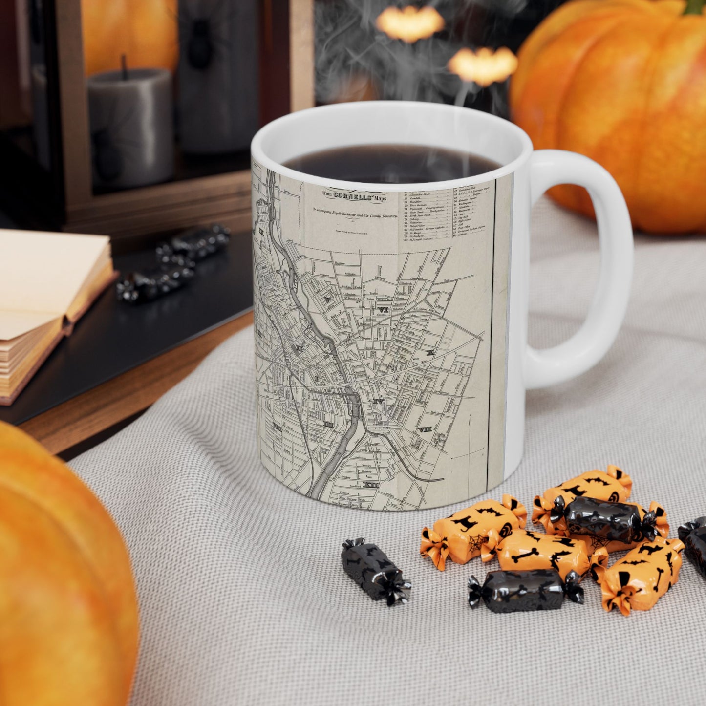 Map of the city of Rochester : from Cornells' Maps : to accompany Boyd's Rochester and six county directory / Beautiful Novelty Ceramic Coffee Mug 11oz