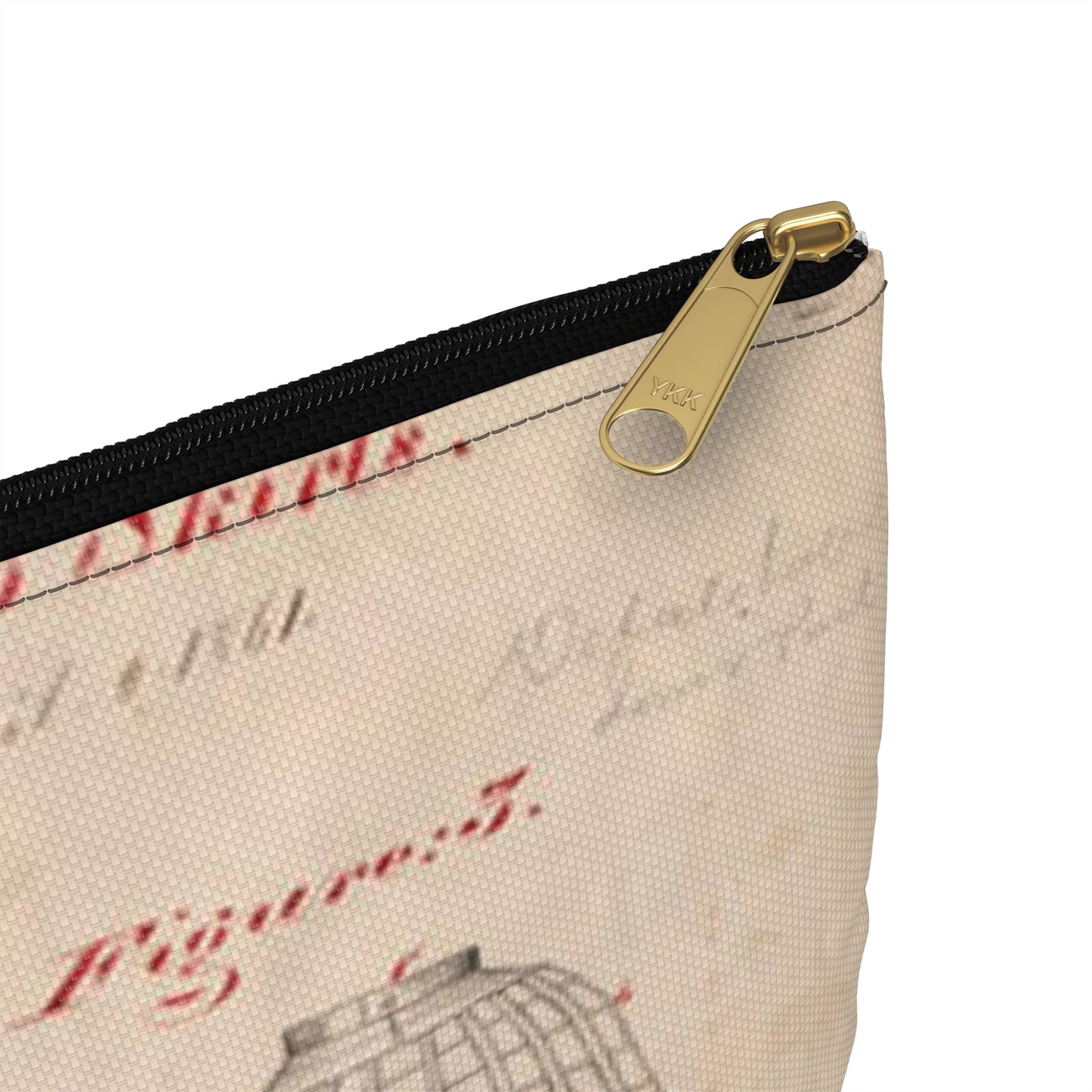 Patent drawing - Drawing of Improvements in Hoop Skirts Public domain  image Large Organizer Pouch with Black Zipper