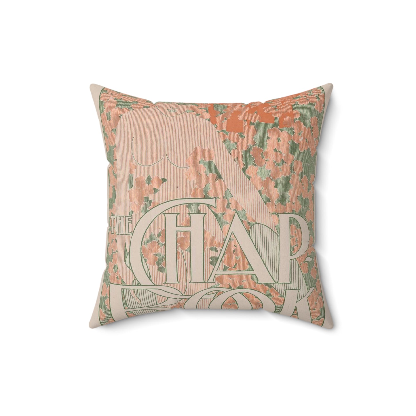 The Chap-book No. 4: May. - Public domain book illustration Decorative Accent Square Pillow