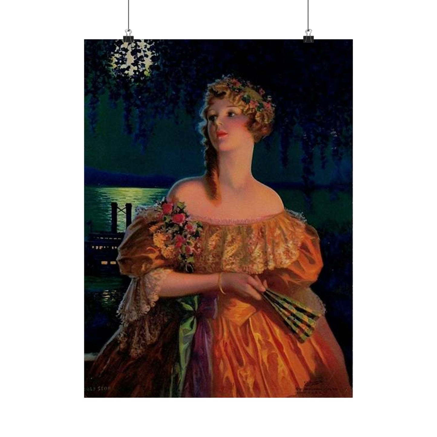 "Dixie", print of painting by Edward Mason Eggleston, 1929 High Quality Matte Wall Art Poster for Home, Office, Classroom