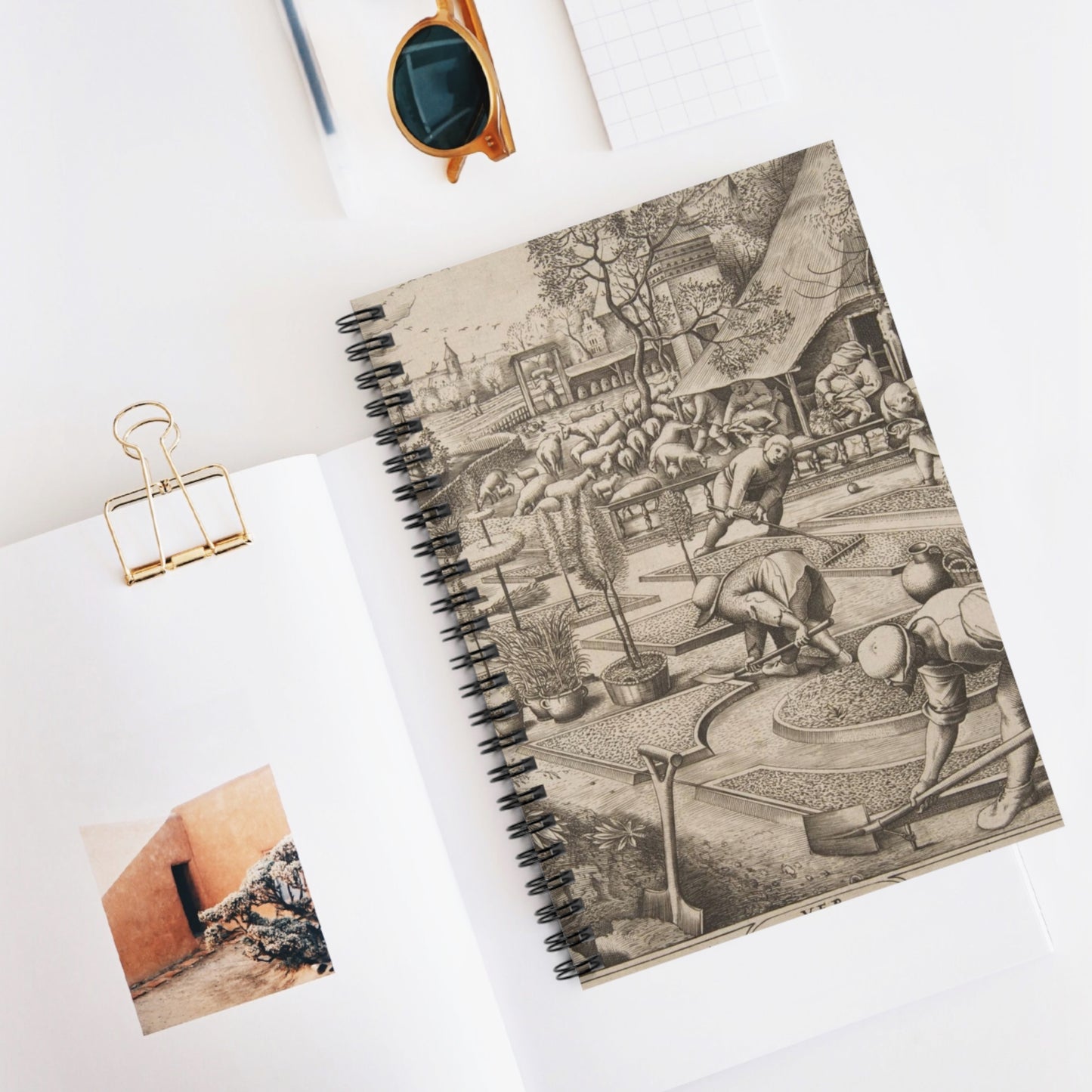 Pieter van der Heyden - Spring (Ver) from The Seasons Spiral Bound Ruled Notebook with Printed Cover
