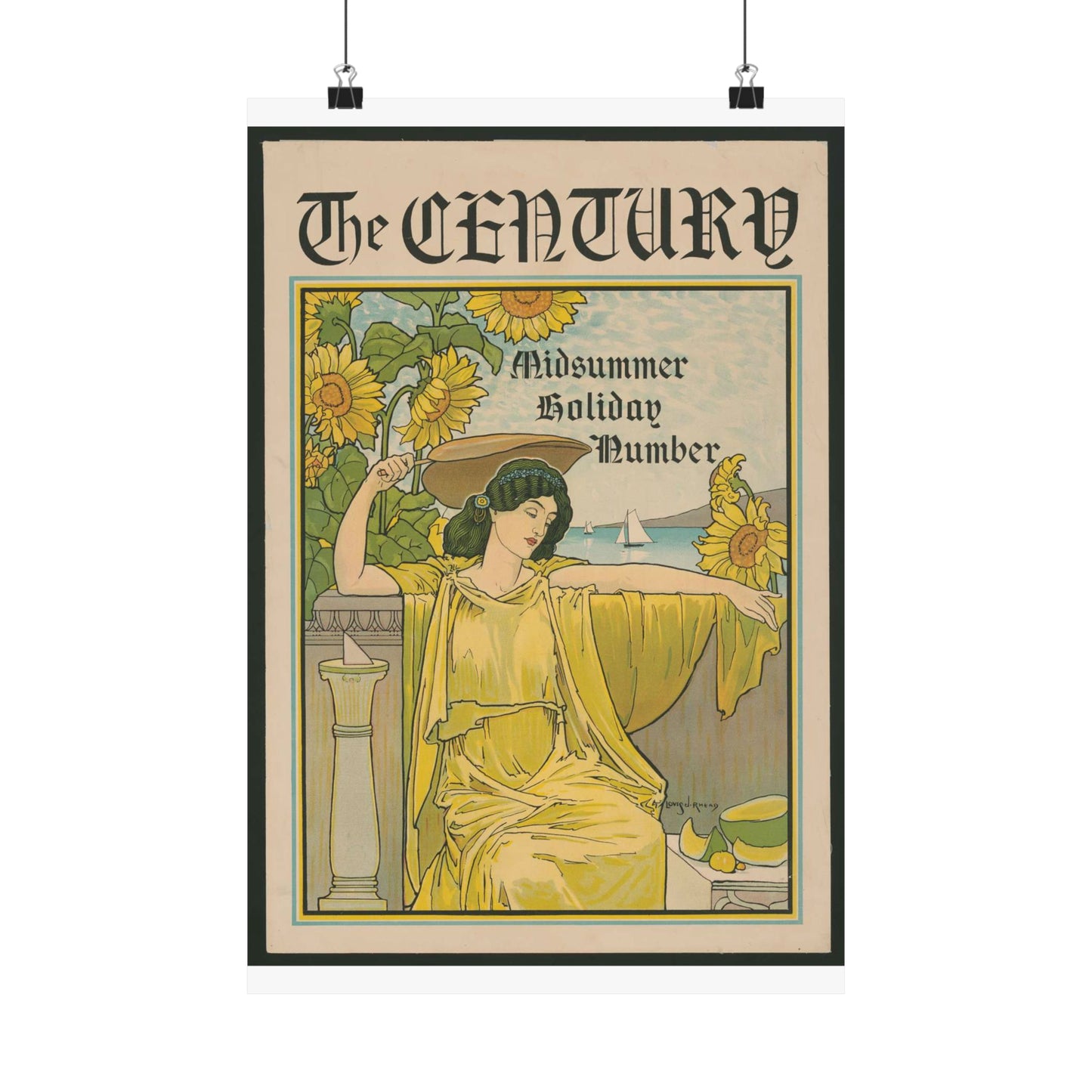 Louis Rhead - The Century, midsummer holiday number High Quality Matte Wall Art Poster for Home, Office, Classroom