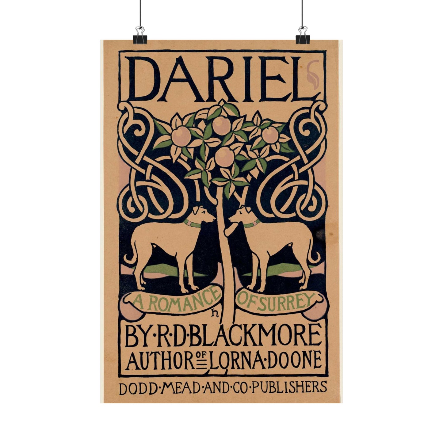 Dariel, a romance of Surrey, by R. D. Blackmore High Quality Matte Wall Art Poster for Home, Office, Classroom