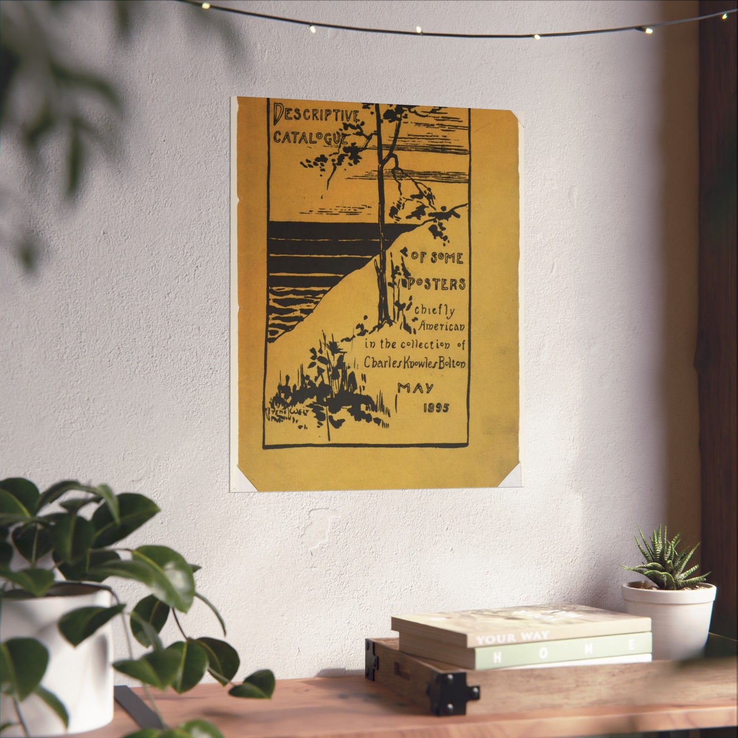 Descriptive catalogue of some posters chiefly American in the collection of Charles Knowles Bolton, May 1895 High Quality Matte Wall Art Poster for Home, Office, Classroom
