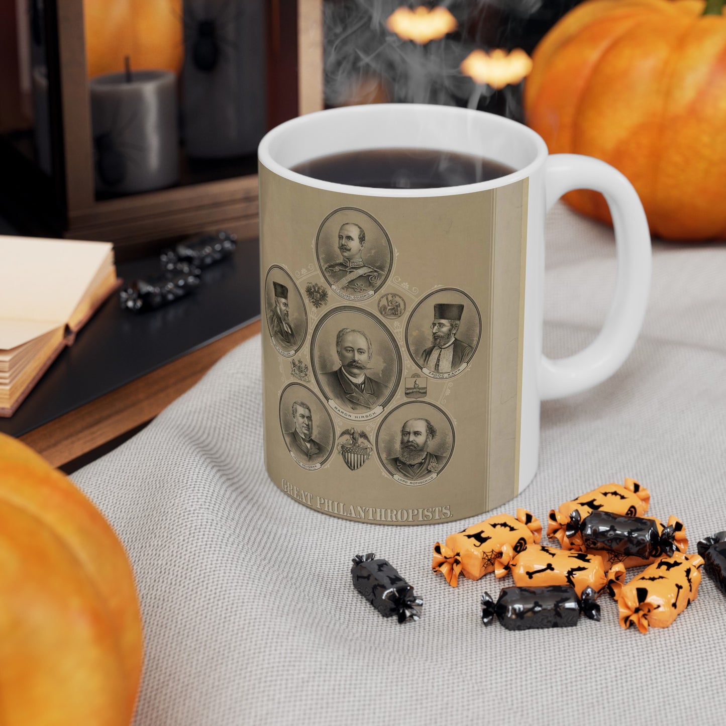 Great philanthropists - Print, Library of Congress collection Beautiful Novelty Ceramic Coffee Mug 11oz