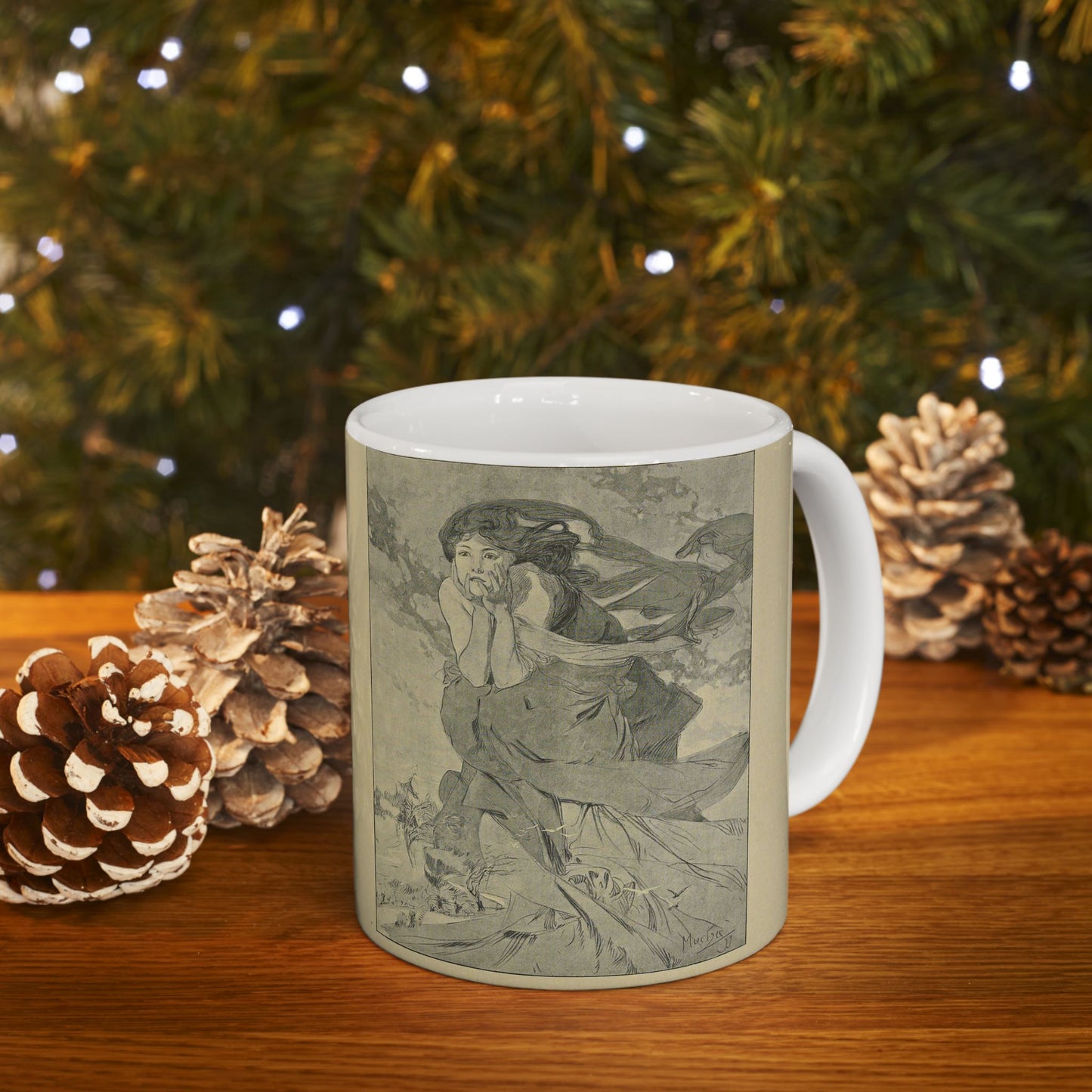 Alphonse Mucha - 03 mars cocorico Beautiful Novelty Ceramic Coffee Mug 11oz