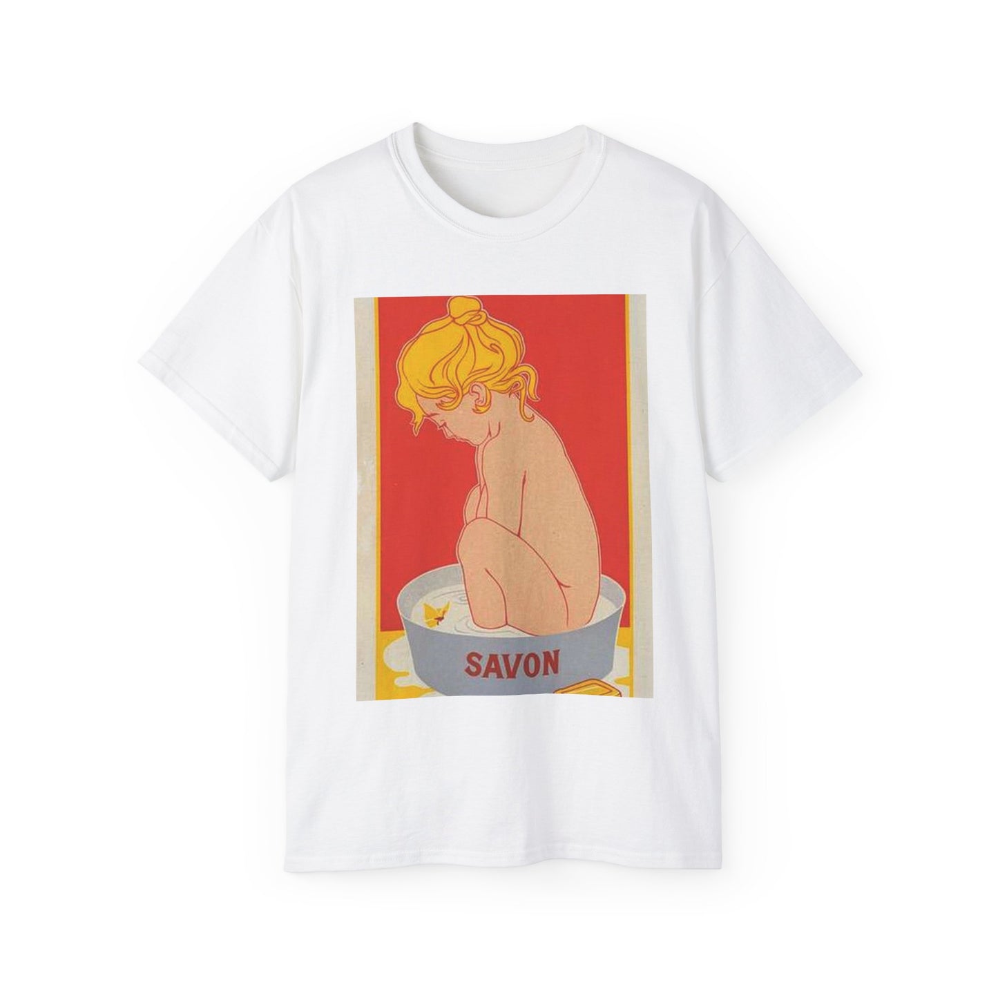 Affiche belge pour le "Savon Starlight". White T-Shirt Gildan 2000 Cotton Unisex