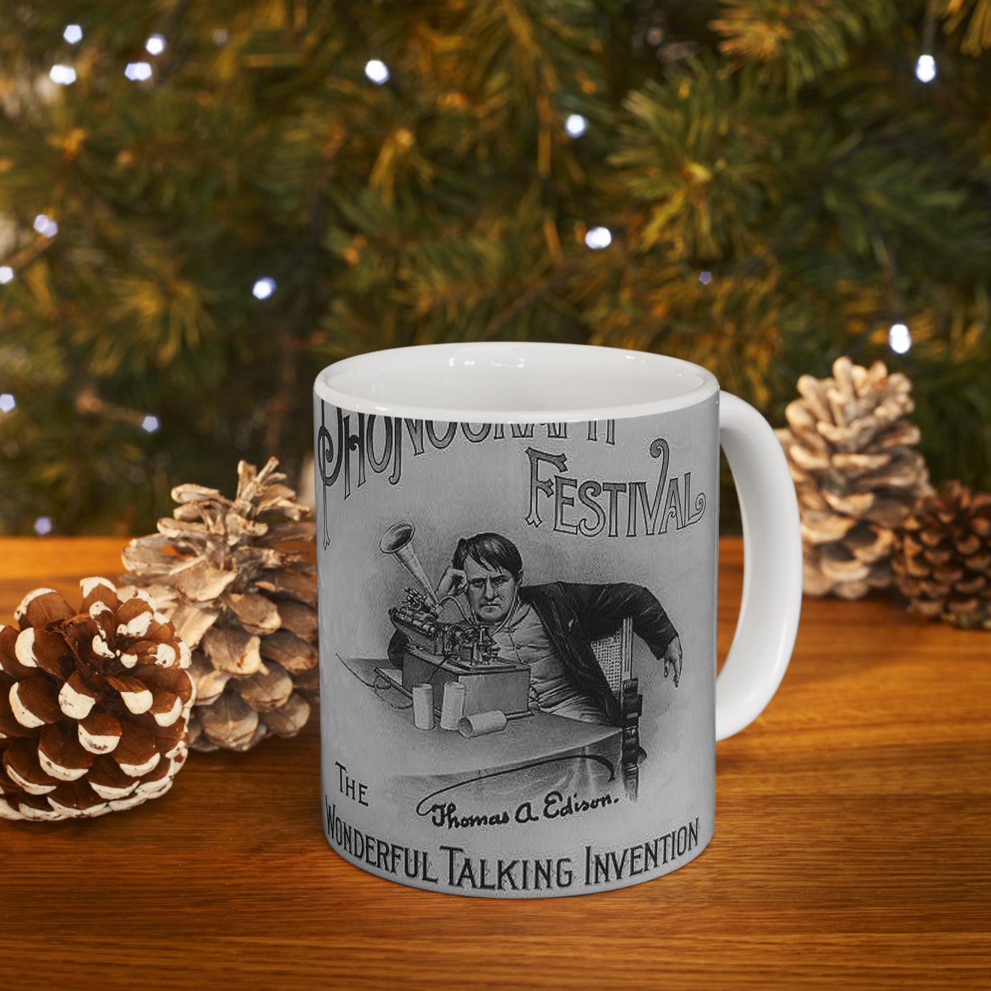 Prof. Thad Sheridan Fritz's phonograph festival Beautiful Novelty Ceramic Coffee Mug 11oz