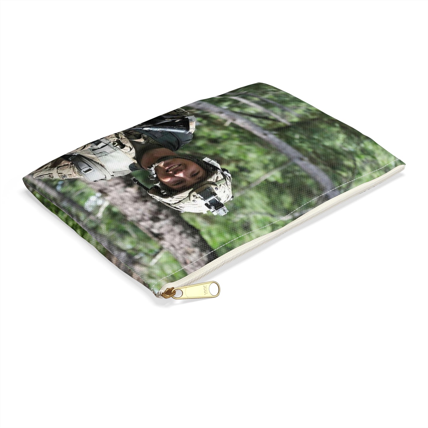 1st Lt. Jamieson Barnes an officer with Headquarters, Large Organizer Pouch with Black Zipper