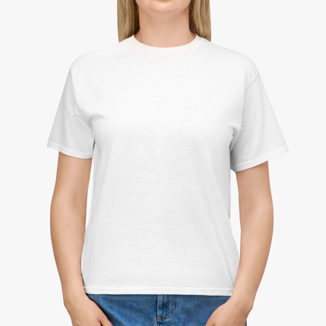 White T-Shirt Gildan 2000 Cotton Unisex - Photo Upload