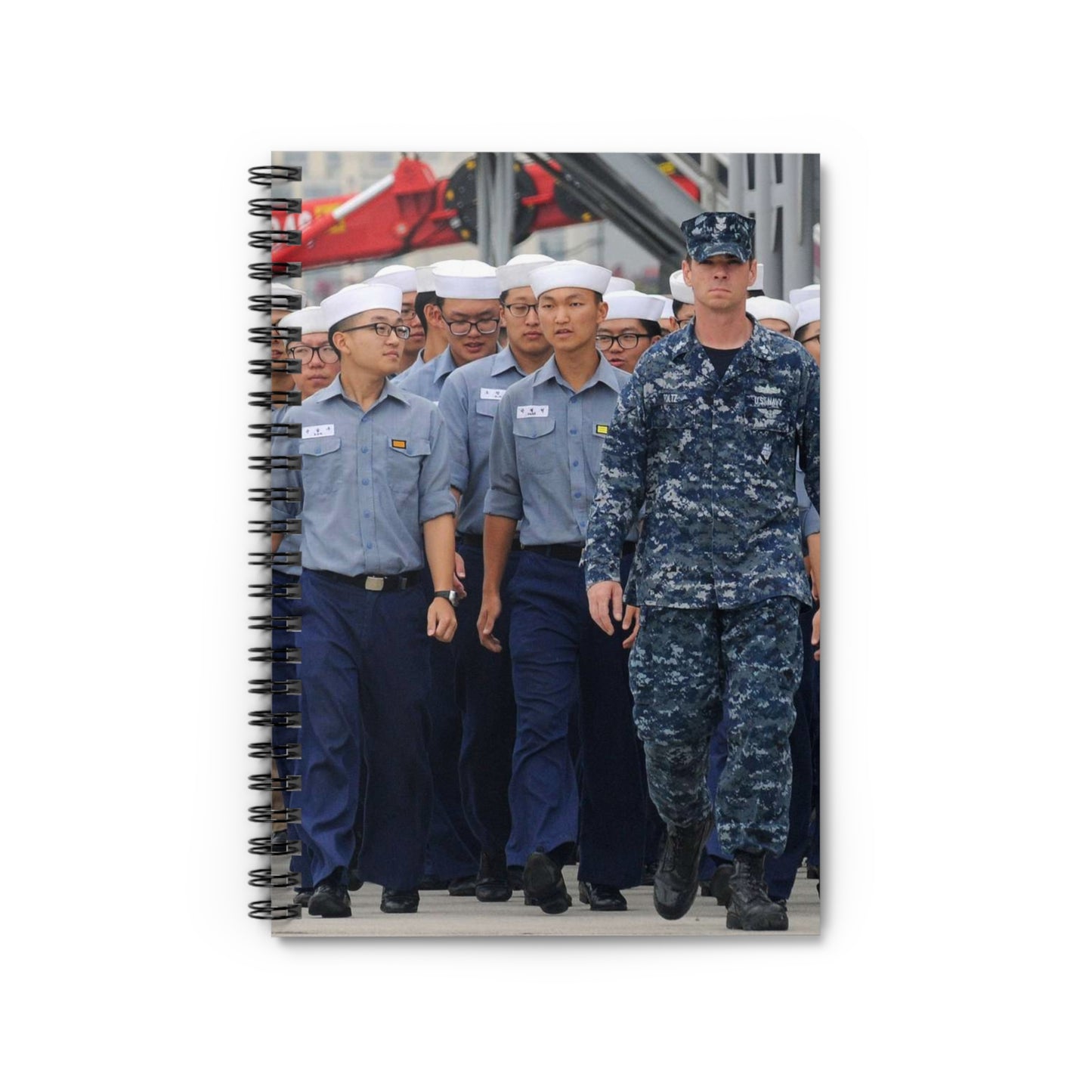 Petty Officer 1st Class Jerry Foltz escorts Republic Spiral Bound Ruled Notebook with Printed Cover