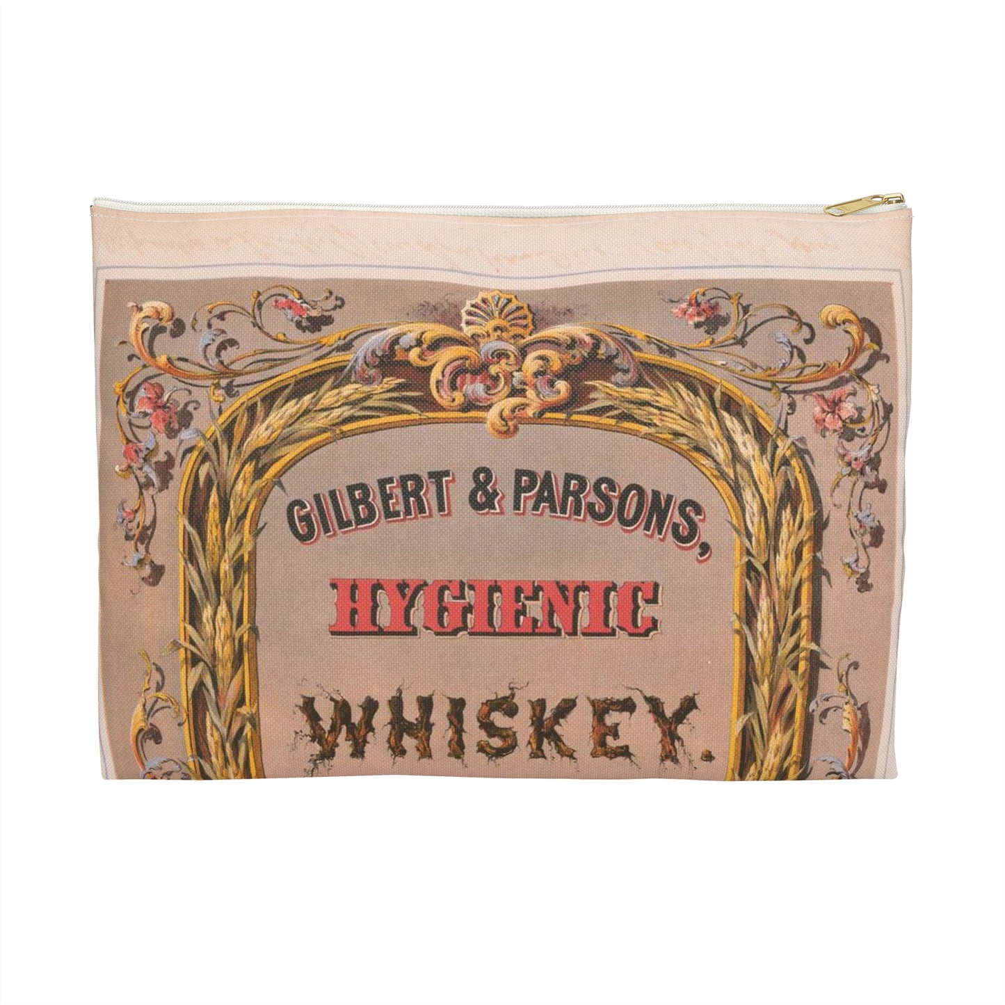 Gilbert & Parsons, hygienic whiskey--for medical use / lith. in colors by Robertson, Seibert & Shearman, N.Y. Large Organizer Pouch with Black Zipper