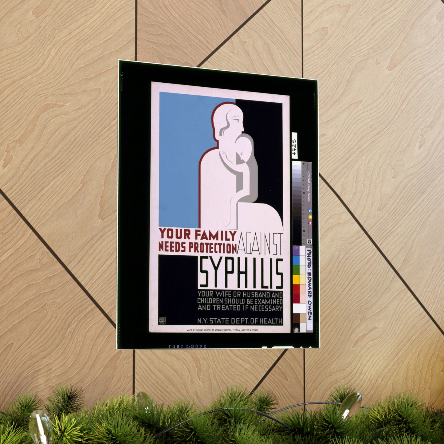 Your family needs protection against syphilis Your wife or husband and children should be examined and treated if necessary. High Quality Matte Wall Art Poster for Home, Office, Classroom