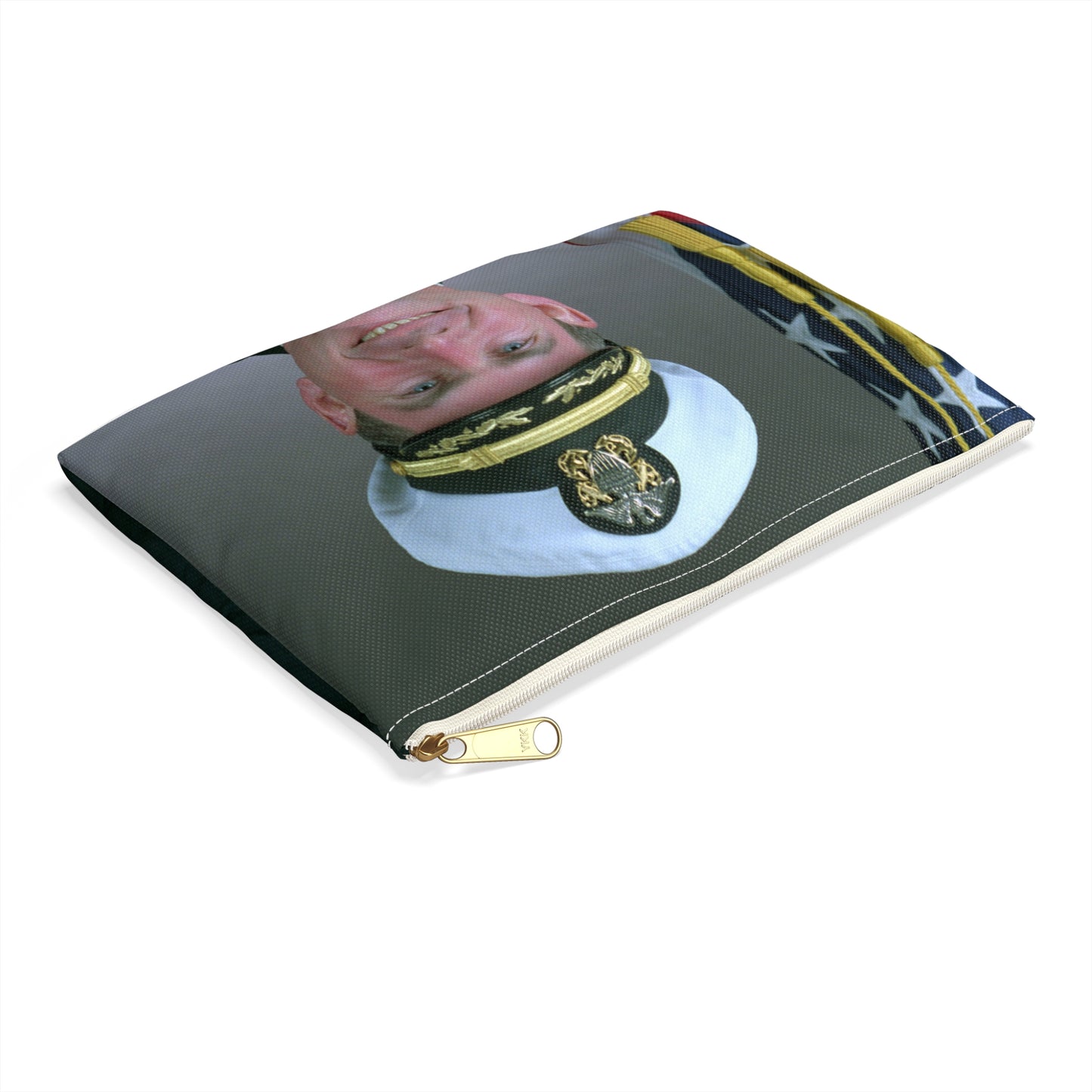Commander Theodore J. Hoffman, USN Large Organizer Pouch with Black Zipper