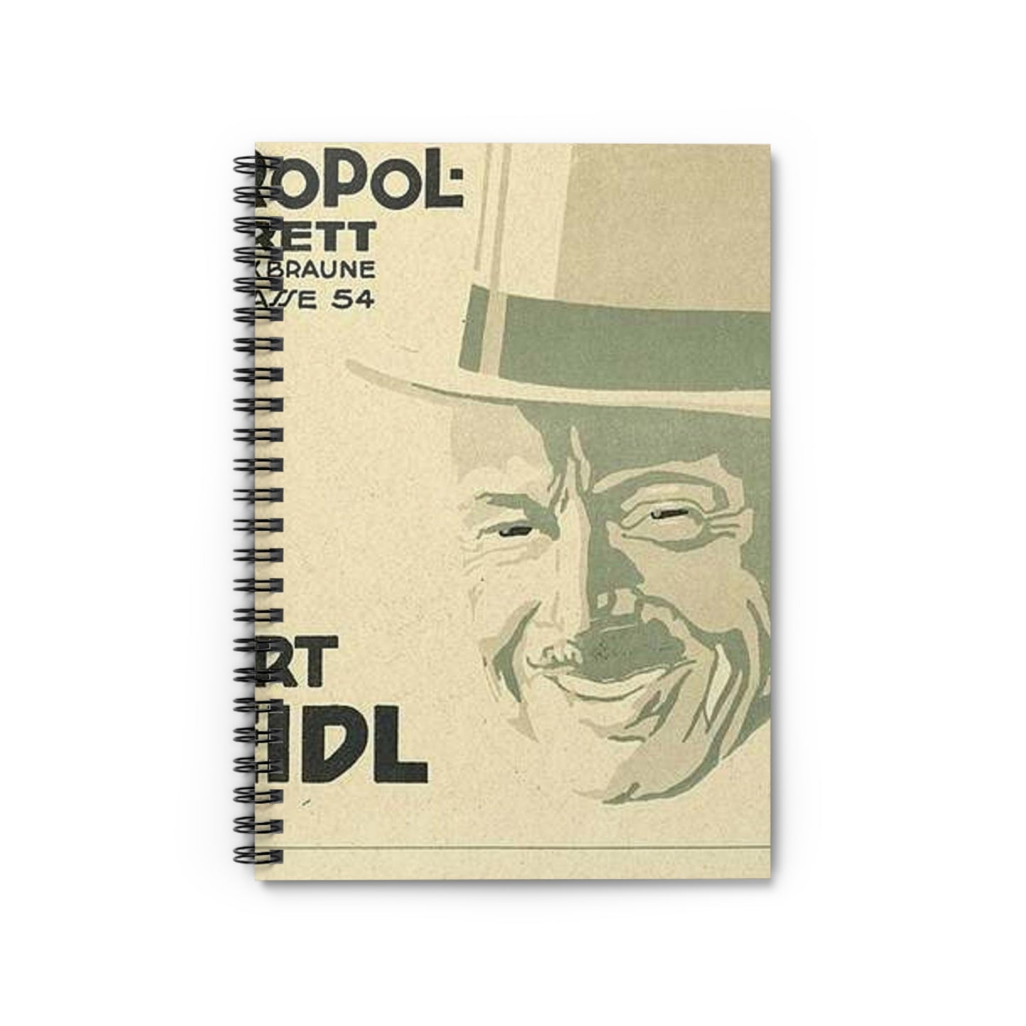 Robert Steidl im Metropol-Kabarett - Jo Steiner Spiral Bound Ruled Notebook with Printed Cover