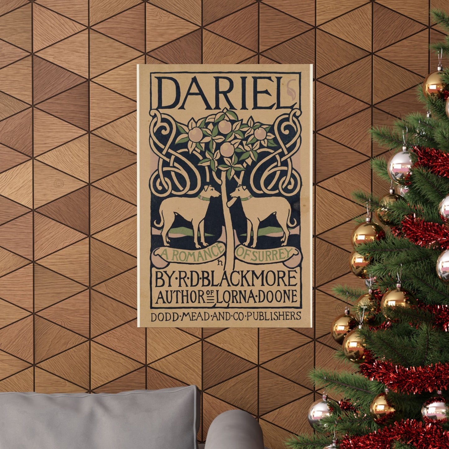 Dariel, a romance of Surrey, by R. D. Blackmore High Quality Matte Wall Art Poster for Home, Office, Classroom