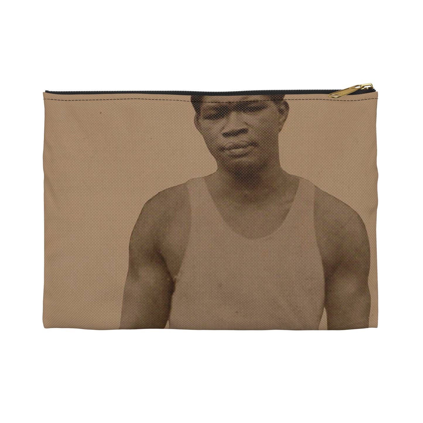 Battling Siki - El Gráfico 198 - boxing sport photo Large Organizer Pouch with Black Zipper