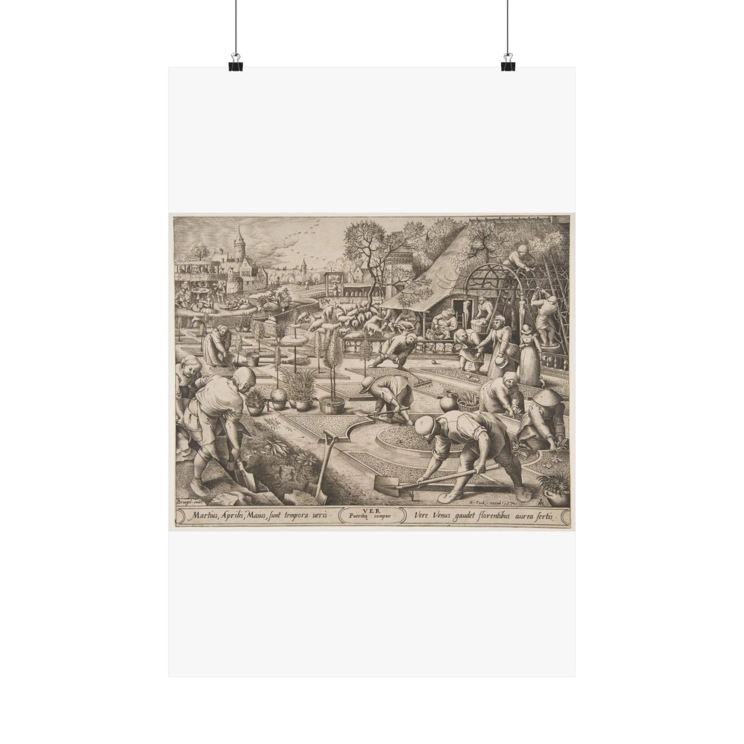 Pieter van der Heyden - Spring (Ver) from The Seasons High Quality Matte Wall Art Poster for Home, Office, Classroom