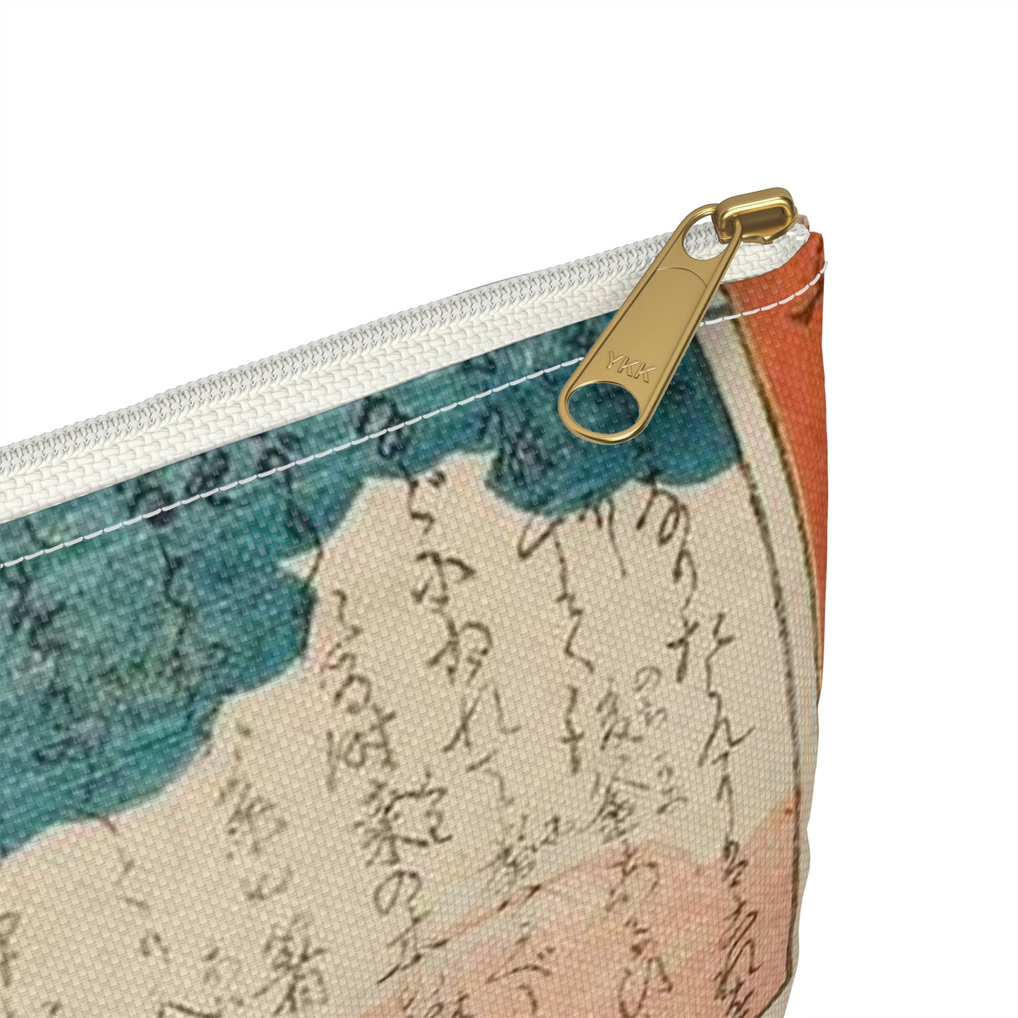 Utagawa Hiroshige I - Kobiety zajęte kokonami jedwabników; rycina z cyklu Kaiko (hodowla jedwabników) Large Organizer Pouch with Black Zipper